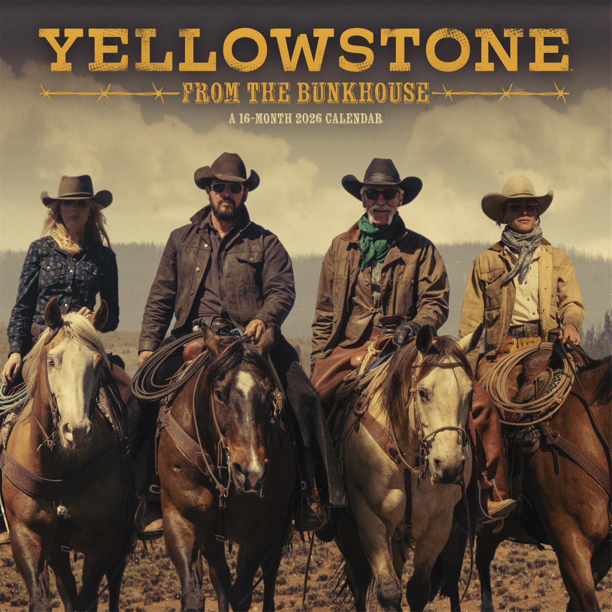 Calendrier mural Yellowstone From The Bunkhouse 2026