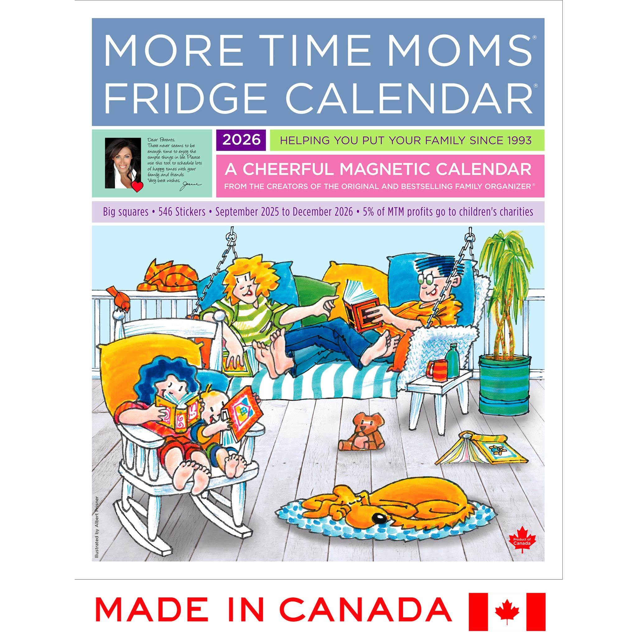 Calendrier de réfrigérateur 2025-2026 Calendrier mural