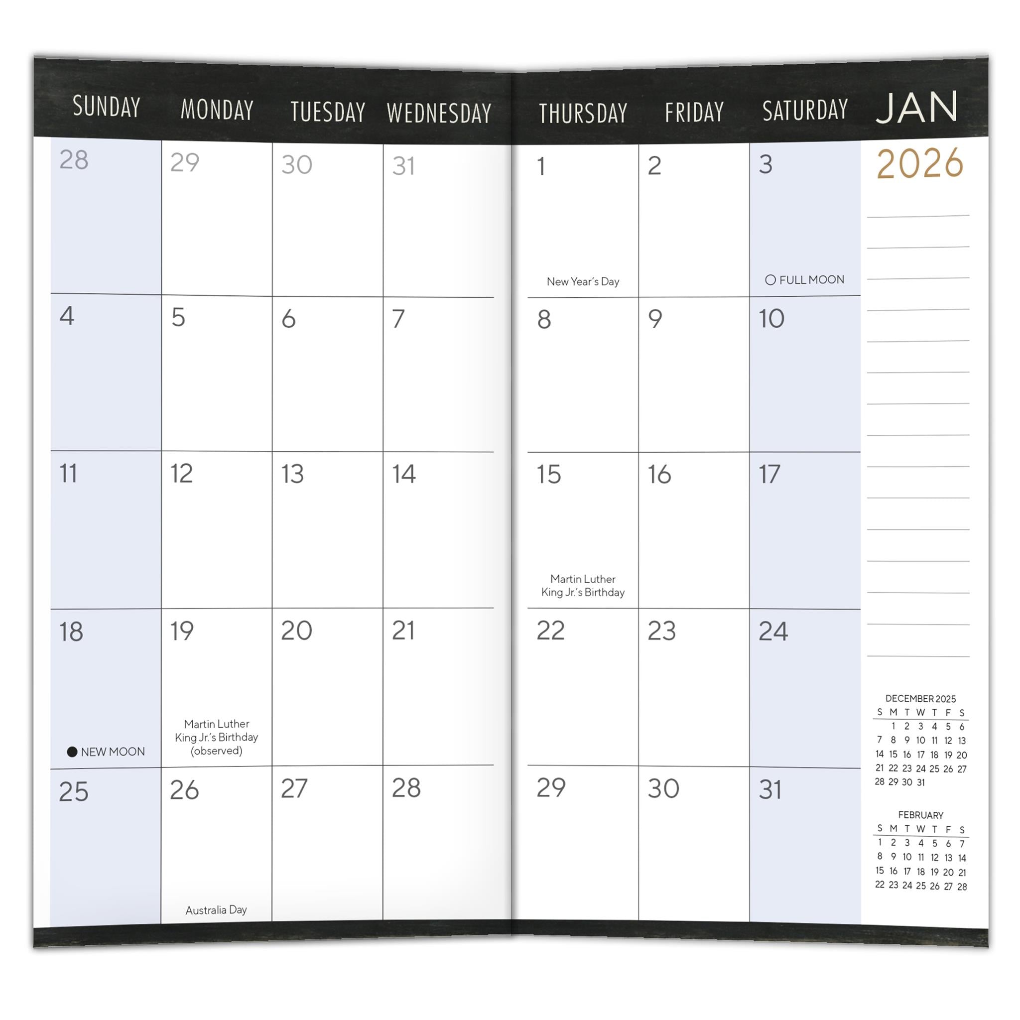 Agenda de poche 2 ans « Mots pour vivre » 2026