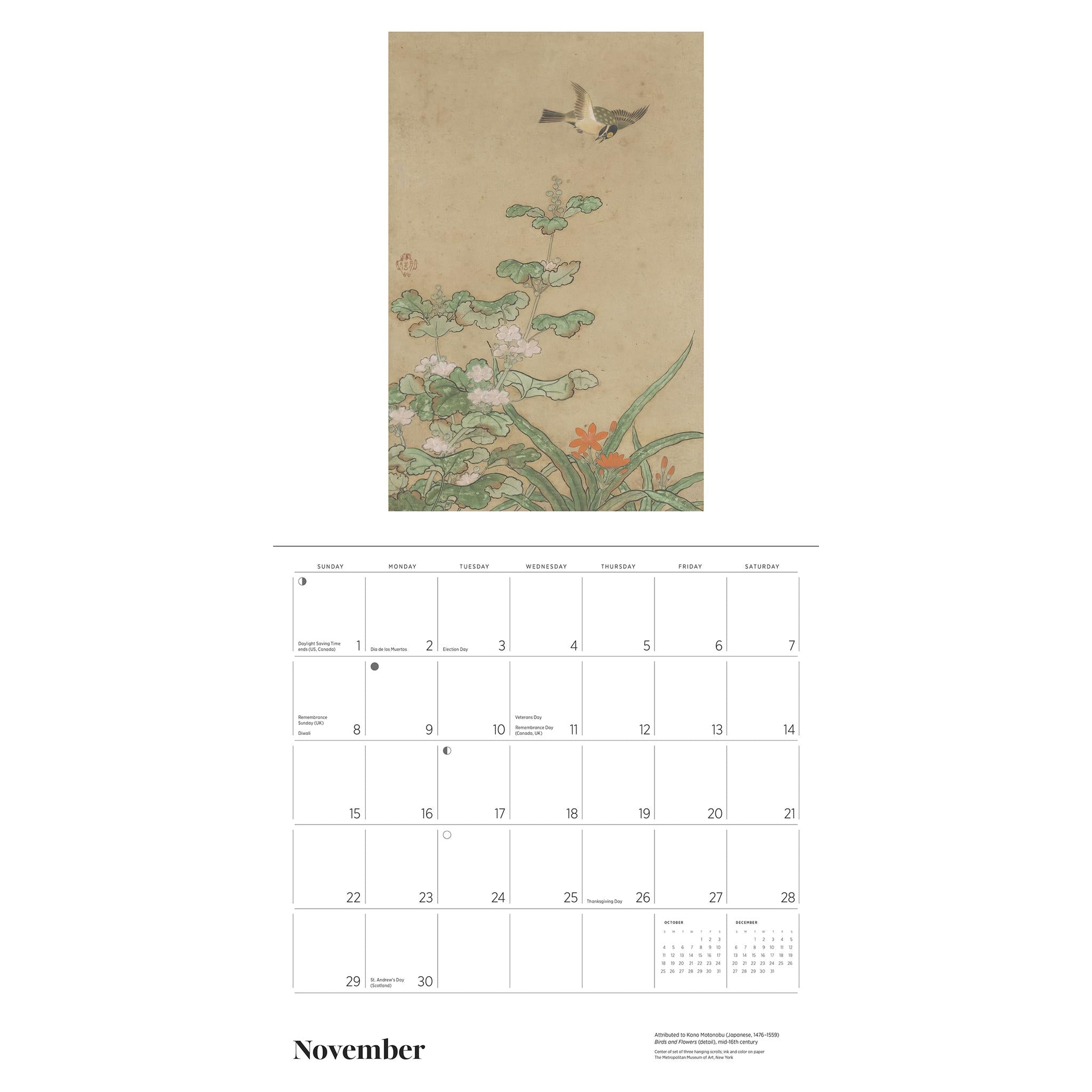 Calendrier mural japonais en rouleaux 2026