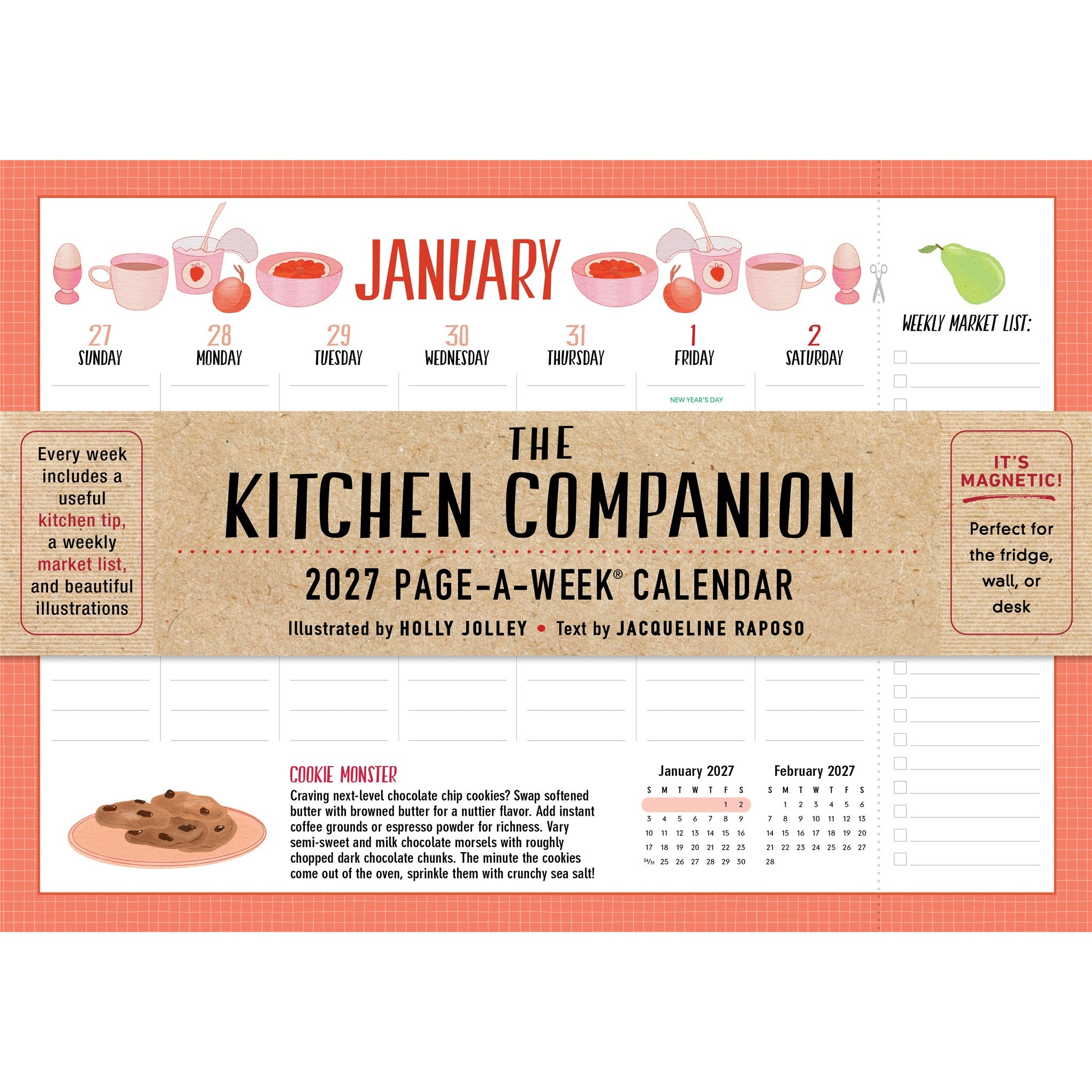 Kitchen Companion 2027 Wall Calendar