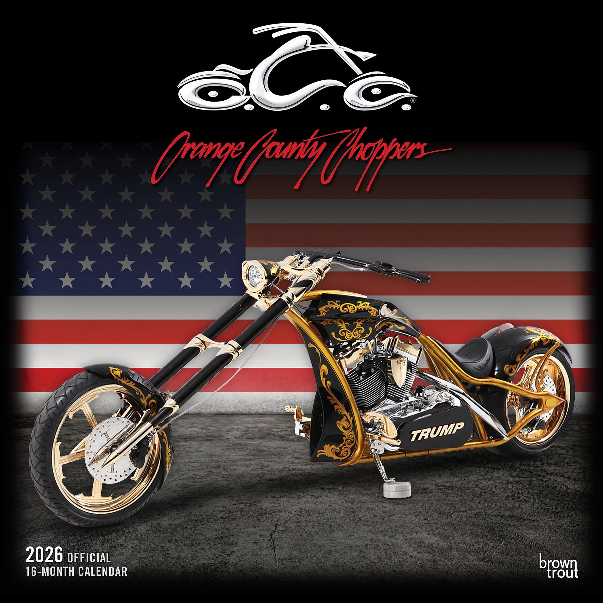 Calendrier mural 2026 des Orange County Choppers - Disponible uniquement en ligne