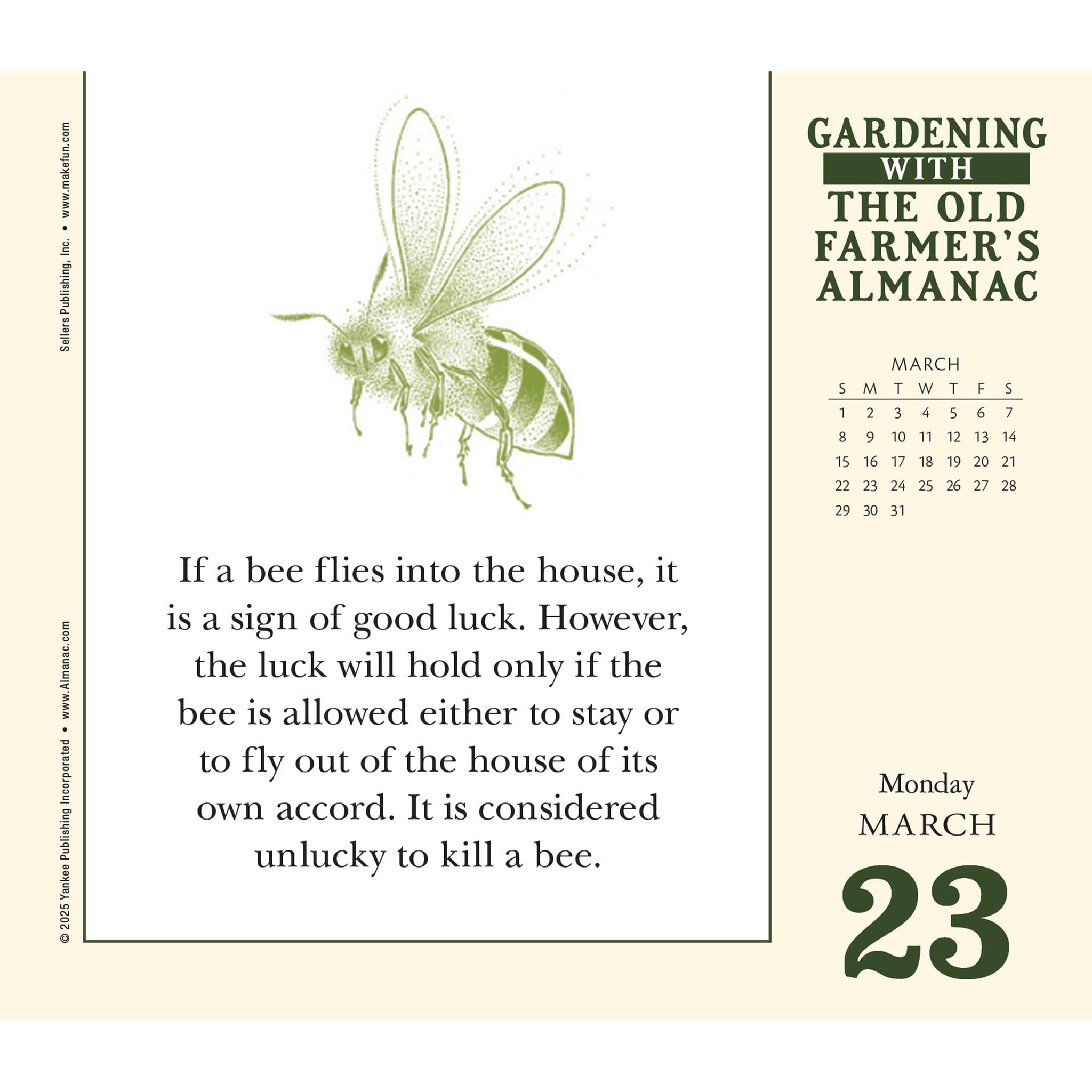 Old Farmers Almanac Gardening 2026 Box Calendar