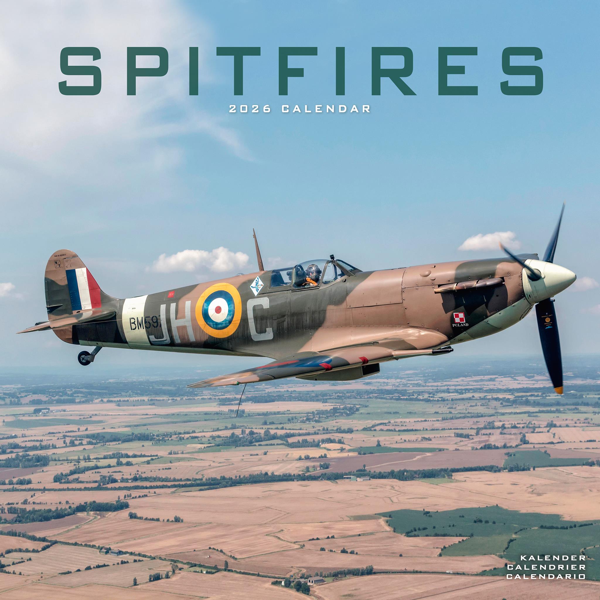 Calendrier mural Spitfires 2026