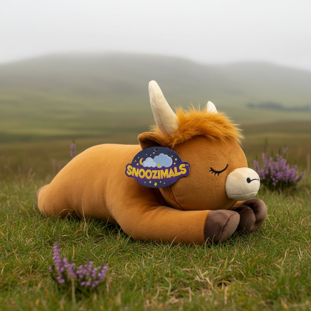 Peluche vache des Highlands Snoozimal 50 cm