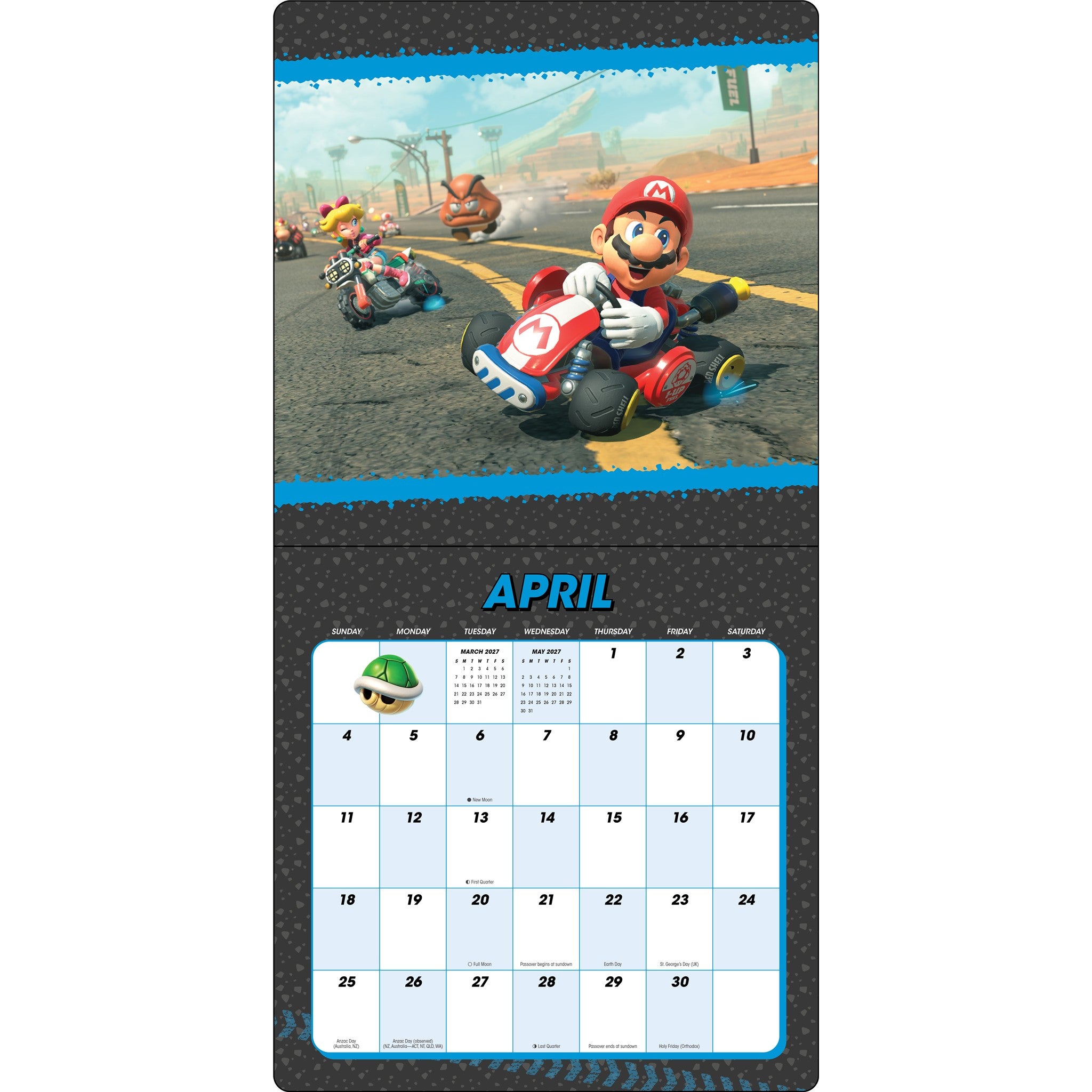 Mario Kart World 2027 Wall Calendar