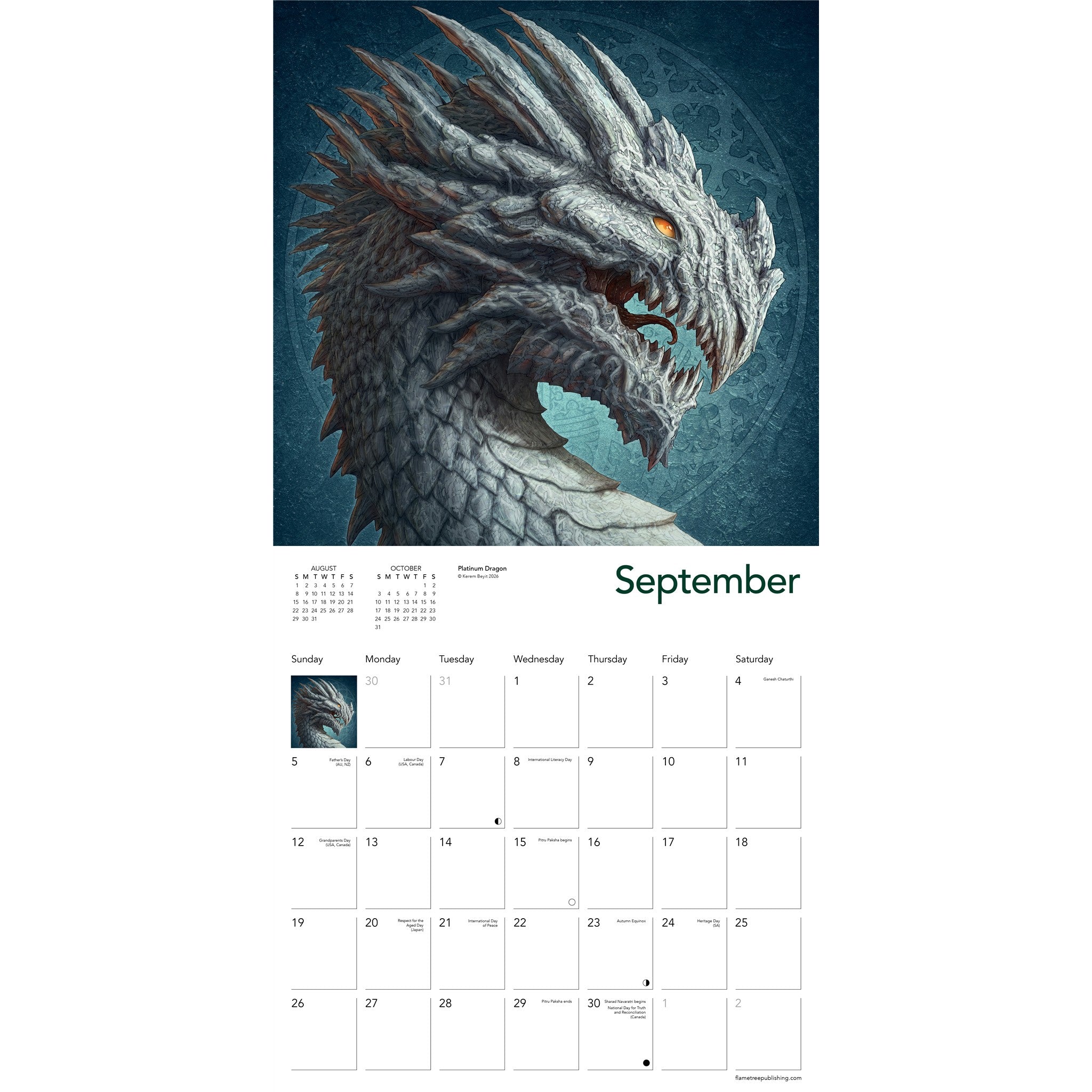Dragons 2027 Wall Calendar