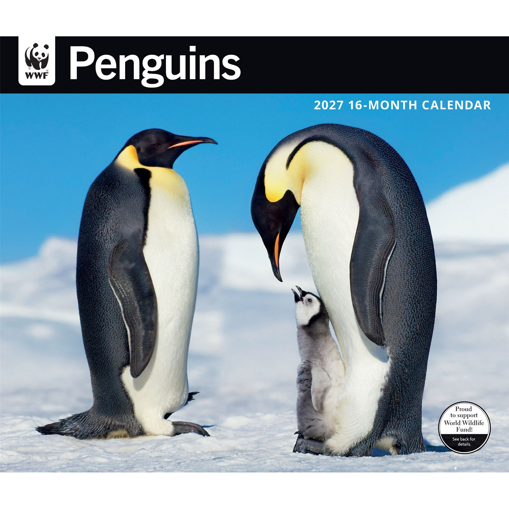 World Wildlife Fund Penguins 2027 Wall Calendar