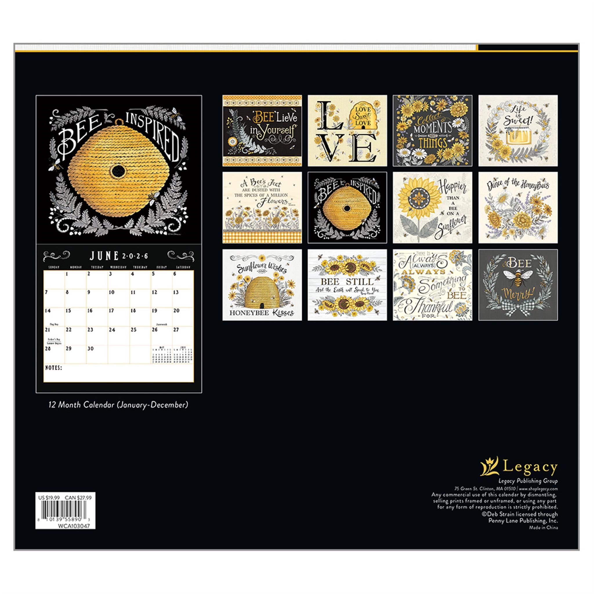 Calendrier mural de luxe Beautiful Life 2026 - Disponible uniquement en ligne
