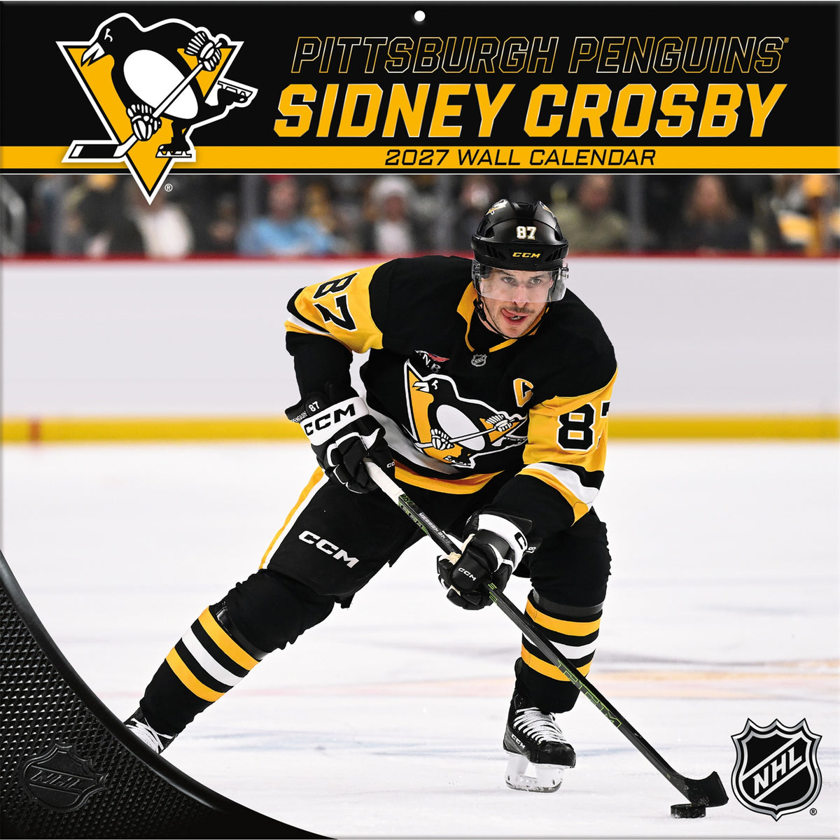 Calendrier mural LNH Sidney Crosby Pittsburgh Penguins 2027