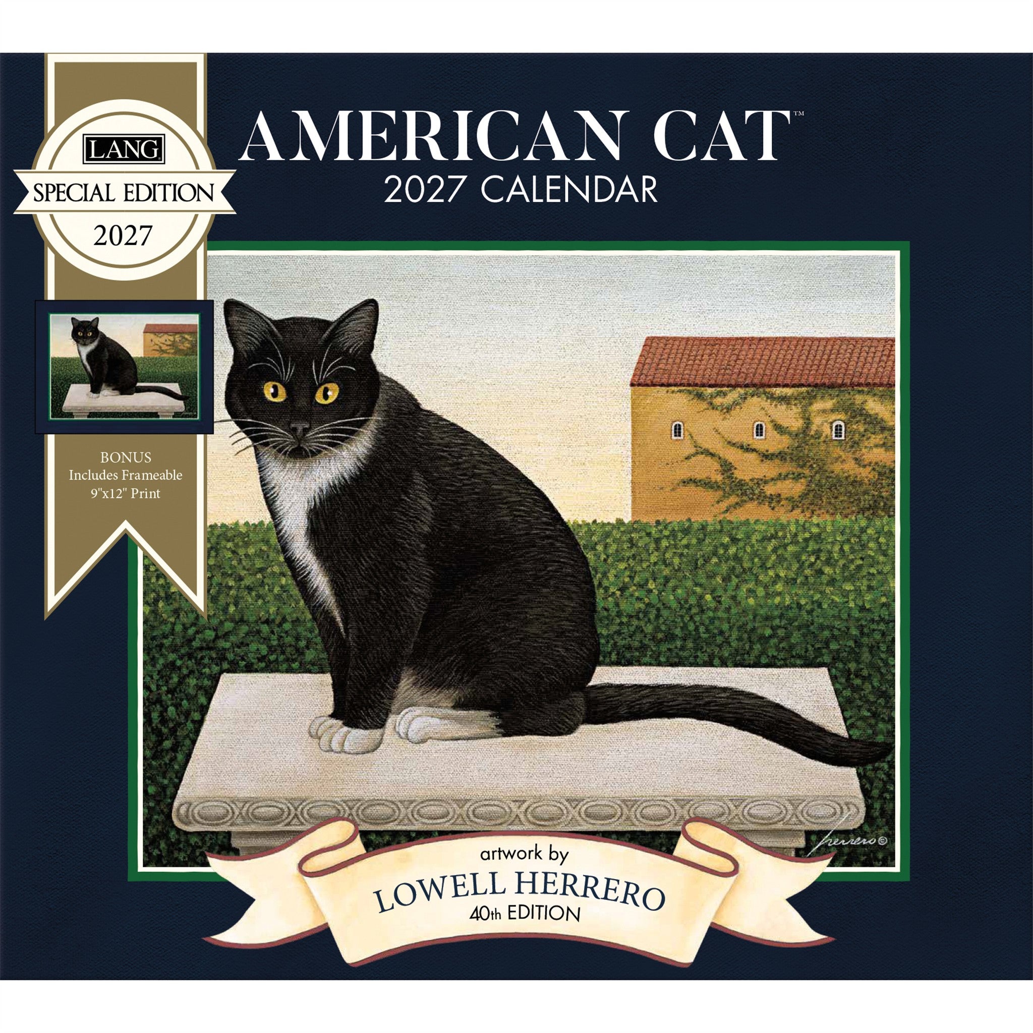 American Cat Special Edition with Print 2027 Wall Calendar