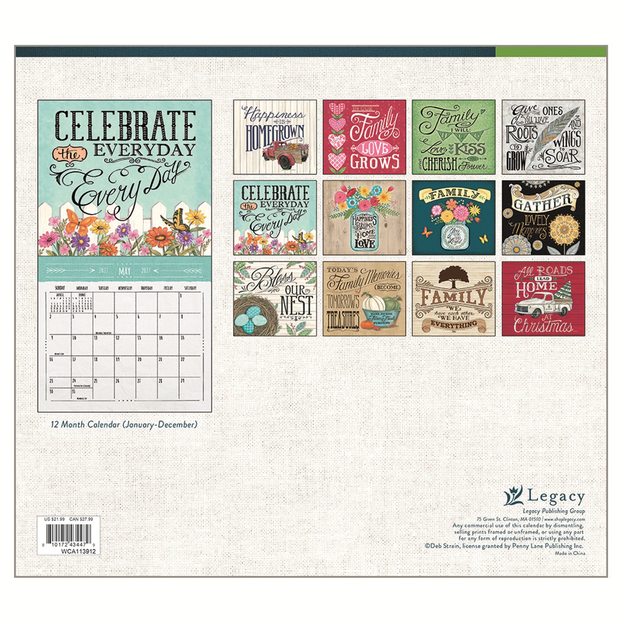 Calendrier mural Family Matters 2027