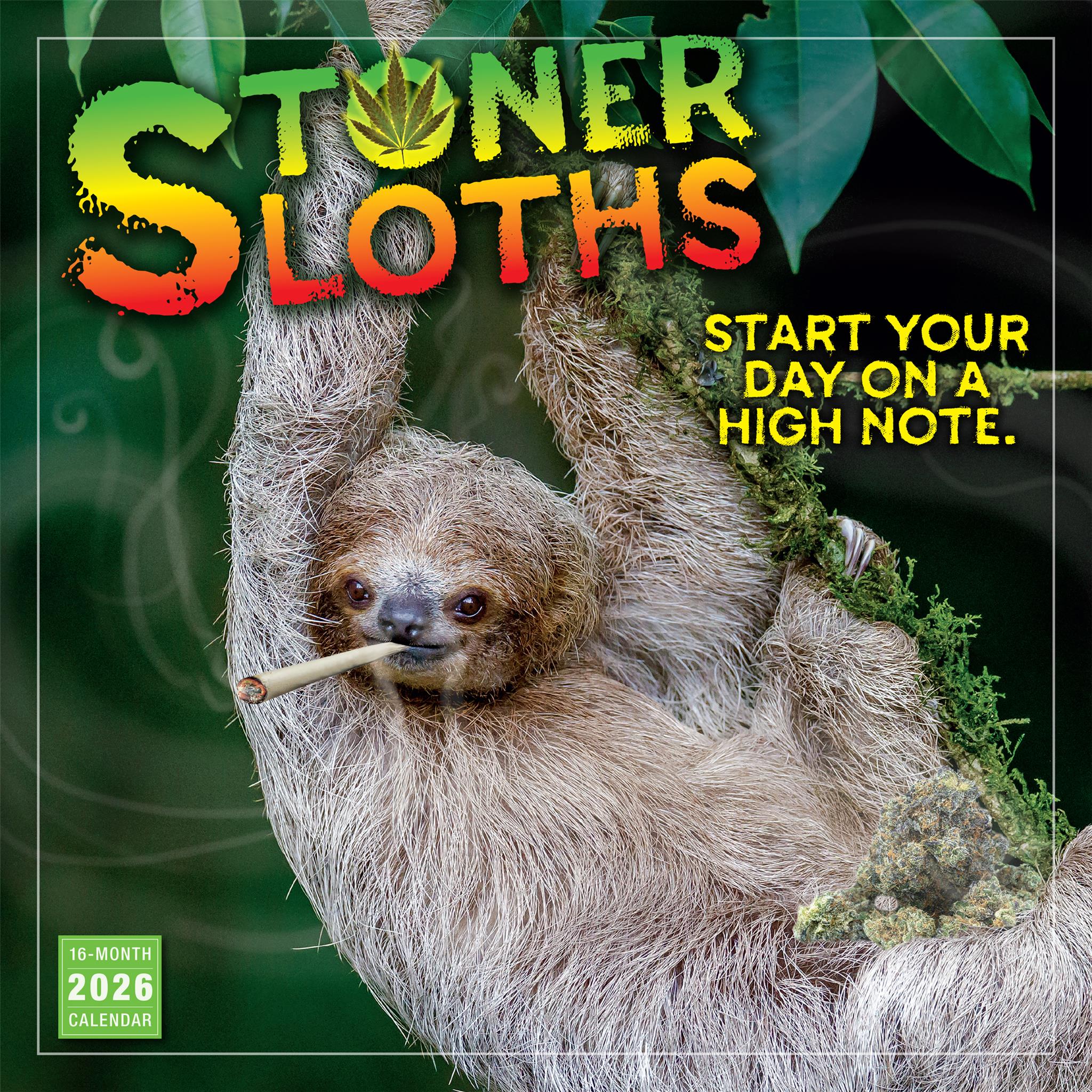 Calendrier mural Stoner Sloths 2026