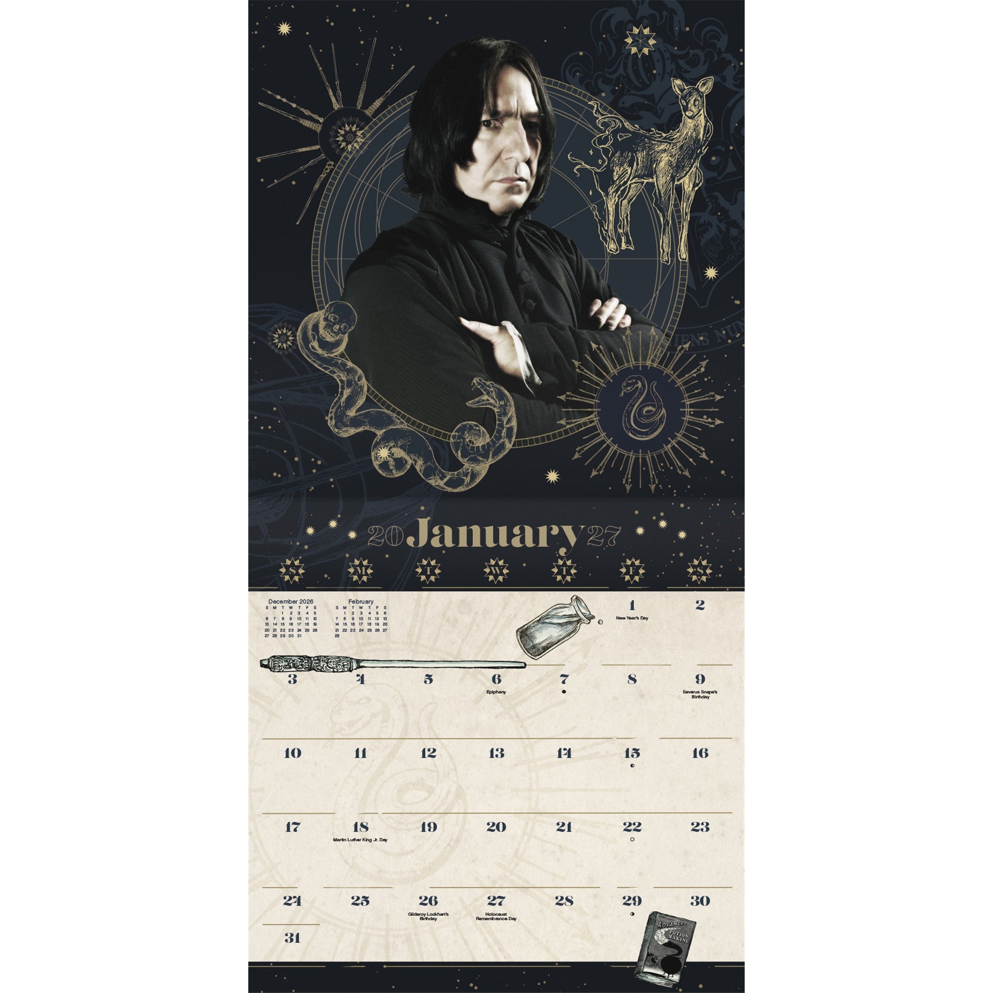 Harry Potter Exclusive with Decal 2027 Wall Calendar