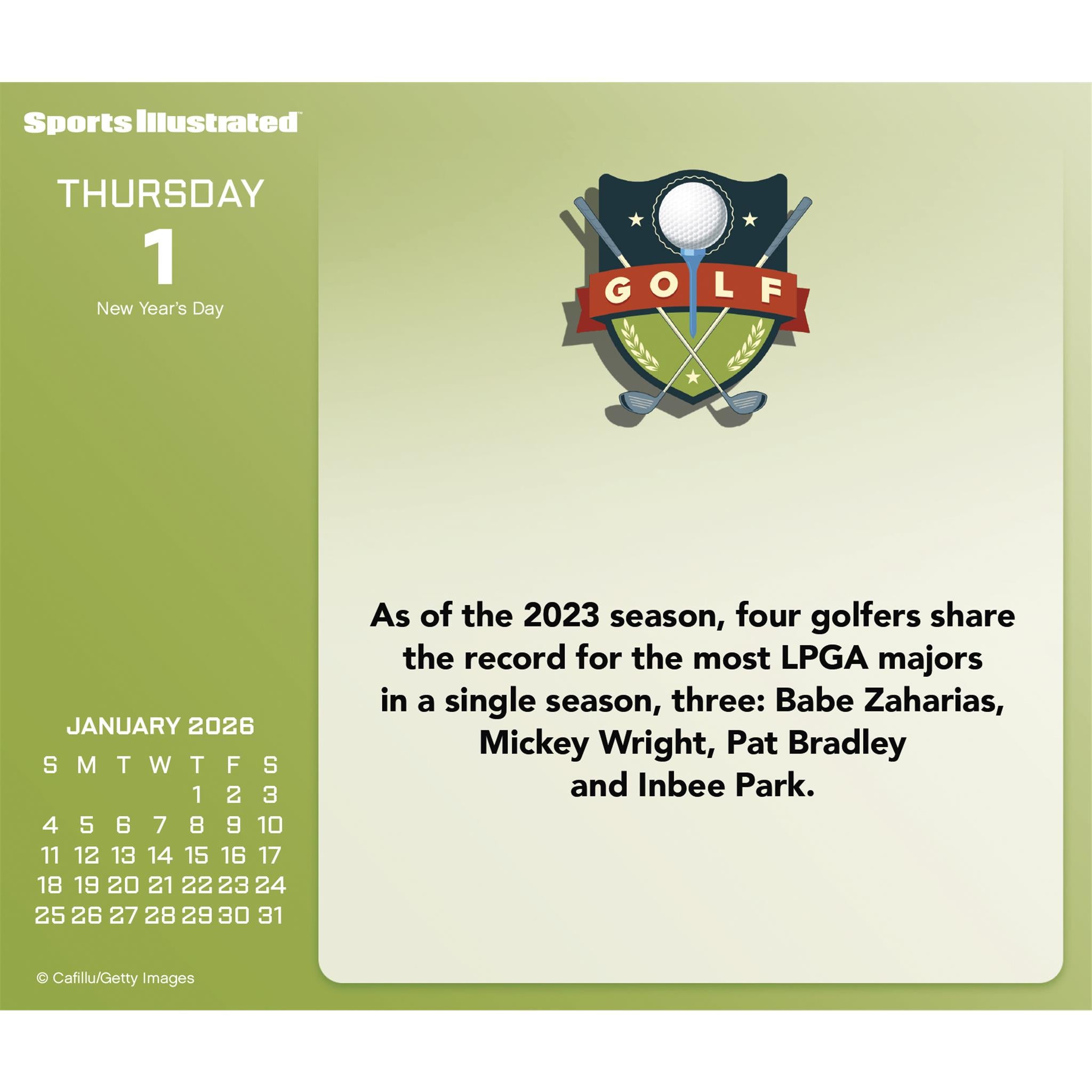 Calendrier Sports Illustrated Sports 2026 (édition en ligne uniquement)