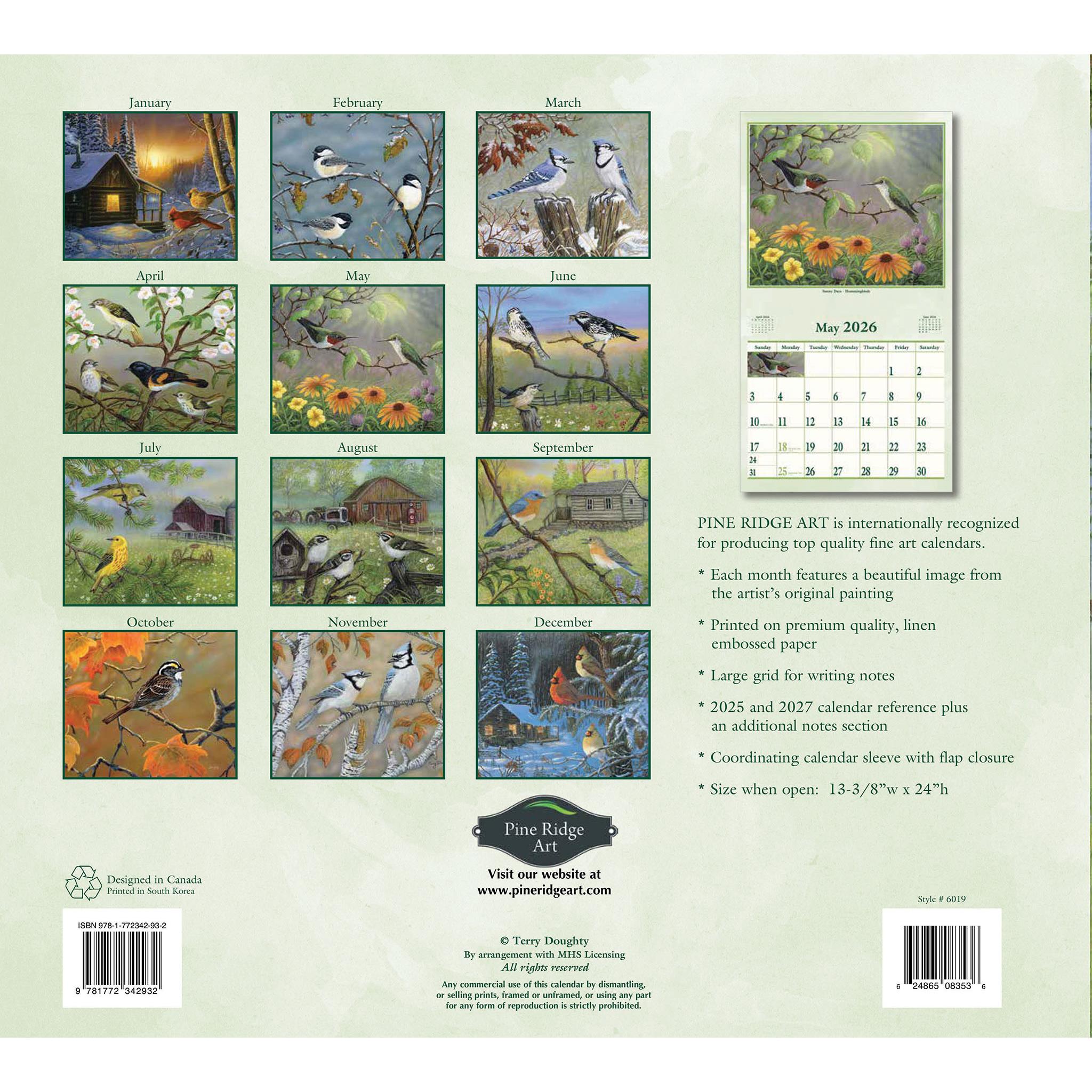Calendrier mural Wings Of Nature 2026 - Disponible uniquement en ligne