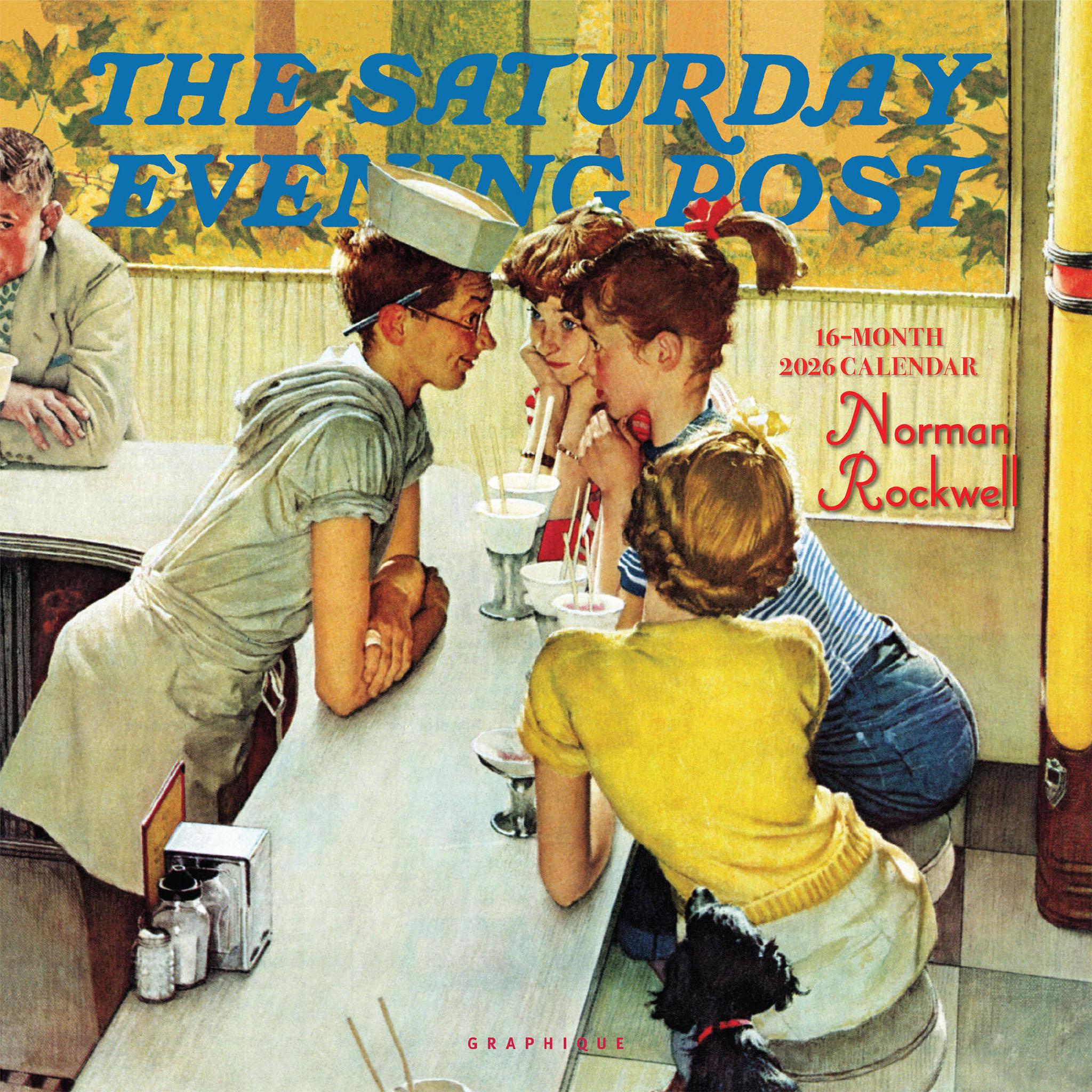 Calendrier mural du Saturday Evening Post 2026