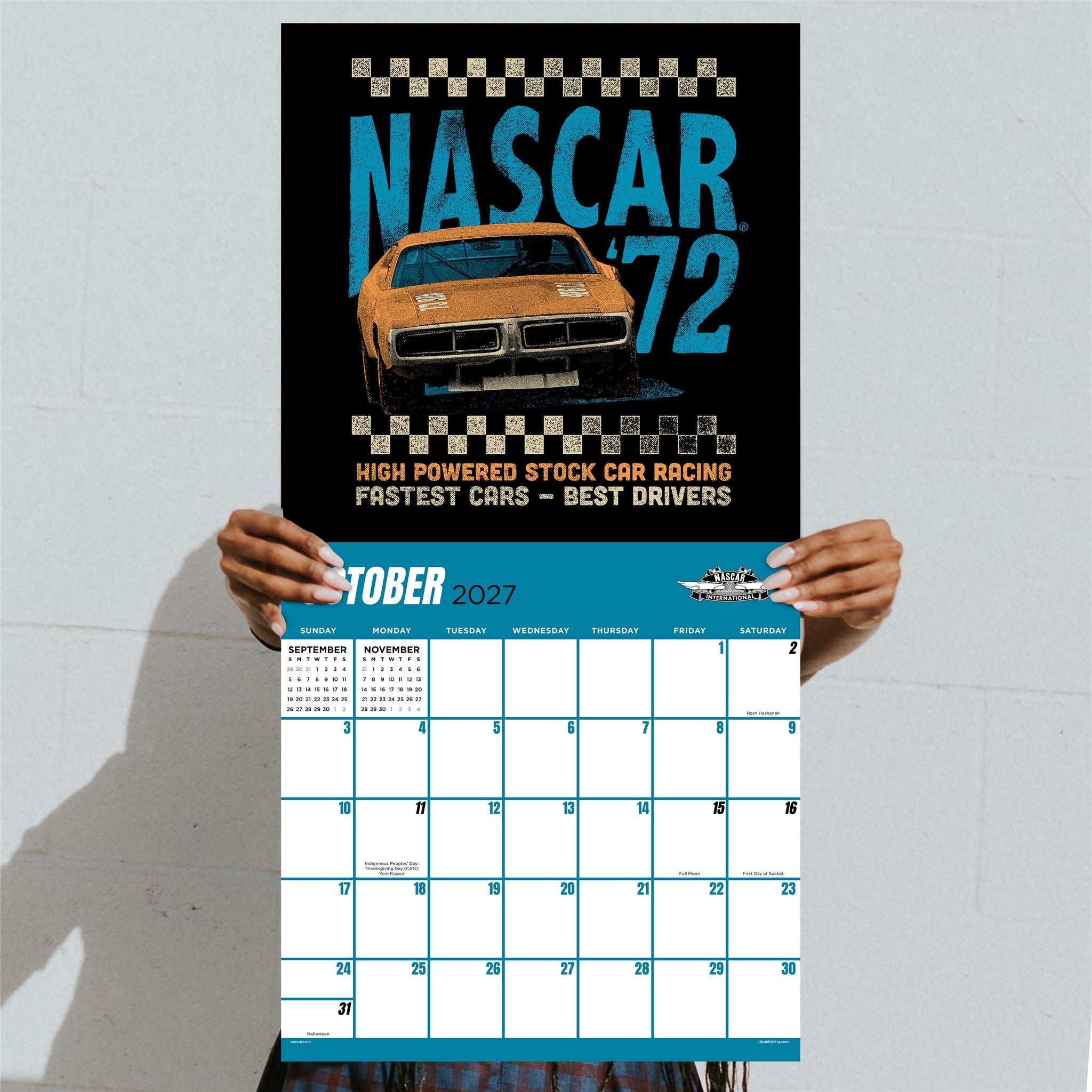 NASCAR Born to Go Fast 2027 Wall Calendar