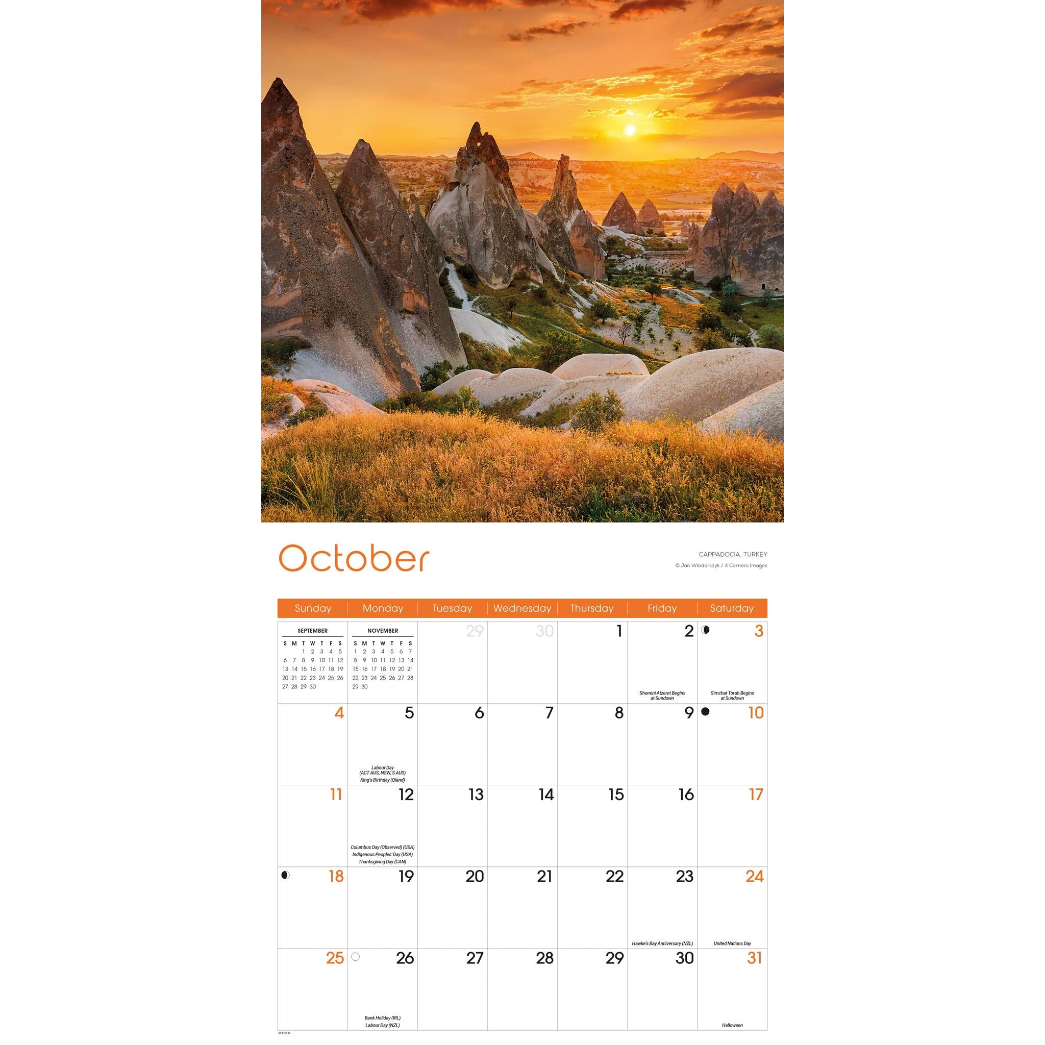 World Wonders 2026 Wall Calendar