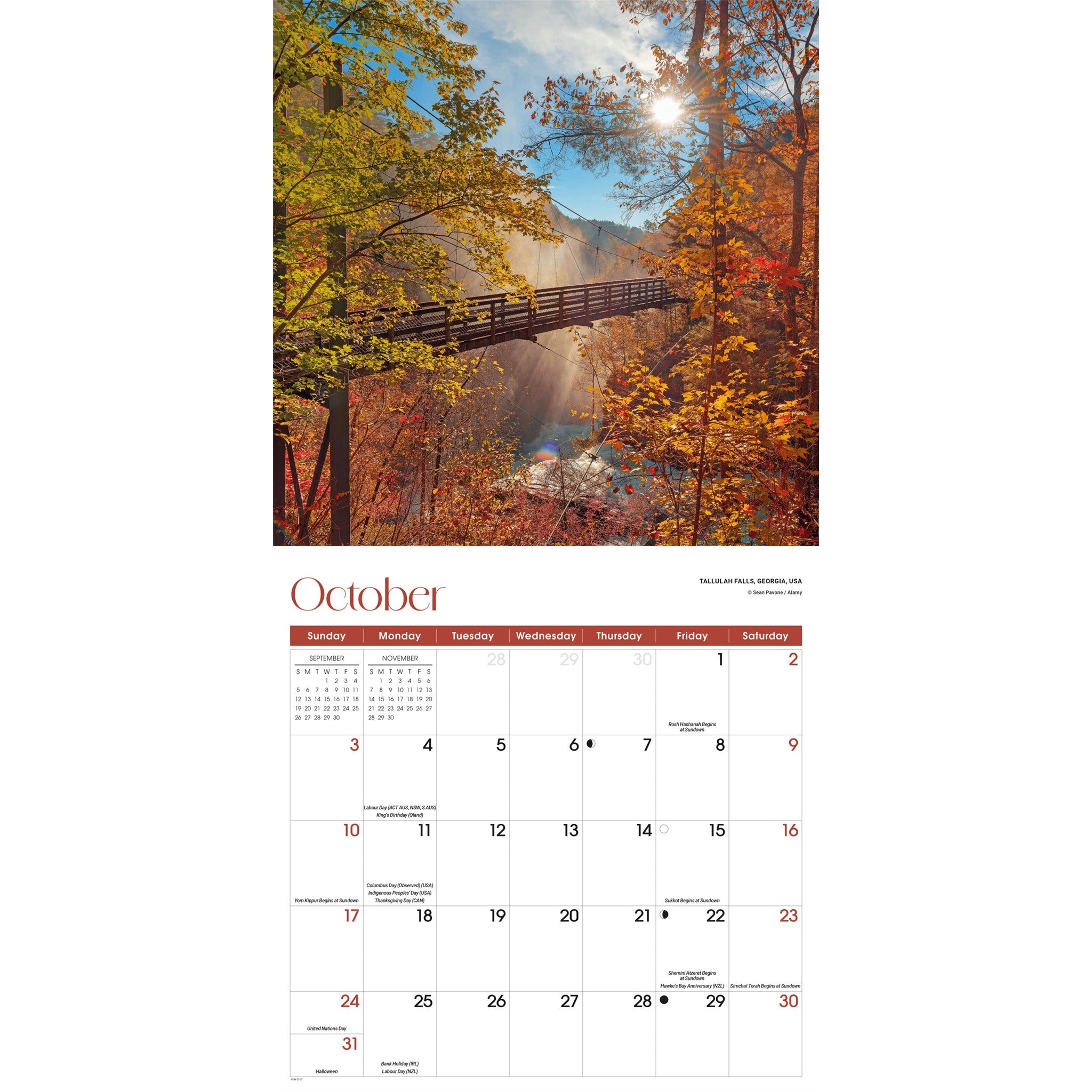 Calendrier mural Saisons 2027