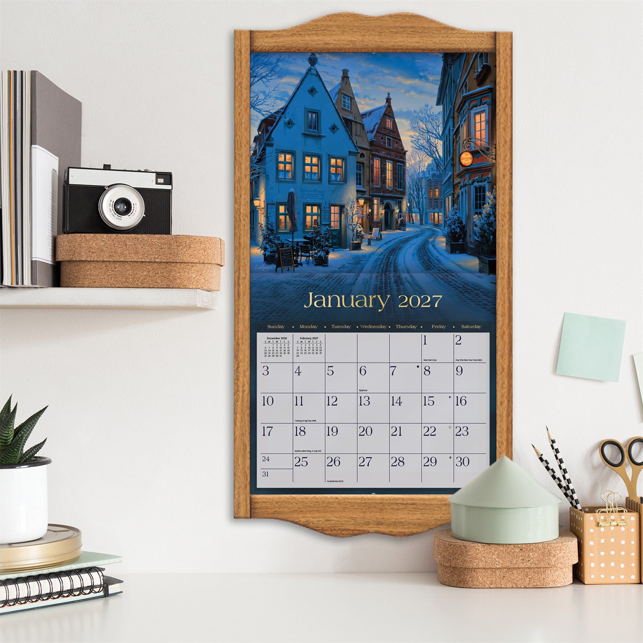 Around the World Special Edition with Print 2027 Wall Calendar