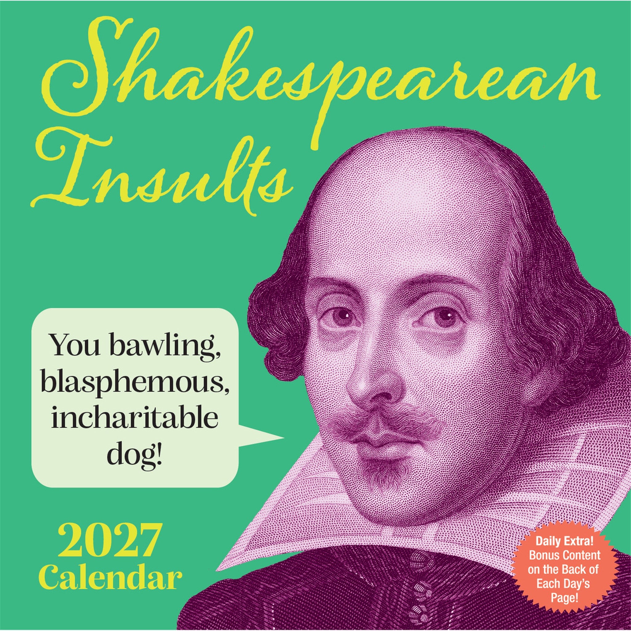 Shakespearean Insults 2027 Box Calendar