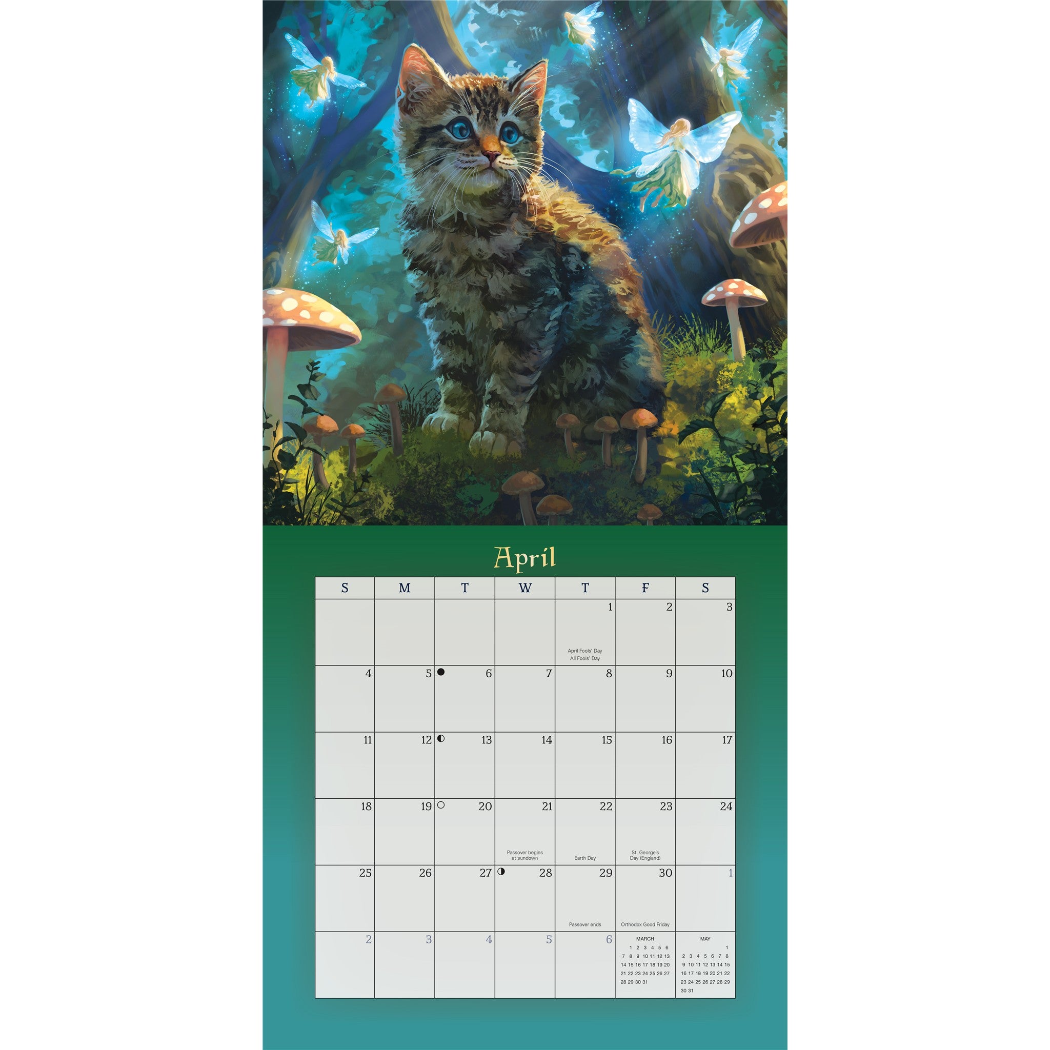 Calendrier Mural Chats Magiques et Mystérieux 2027