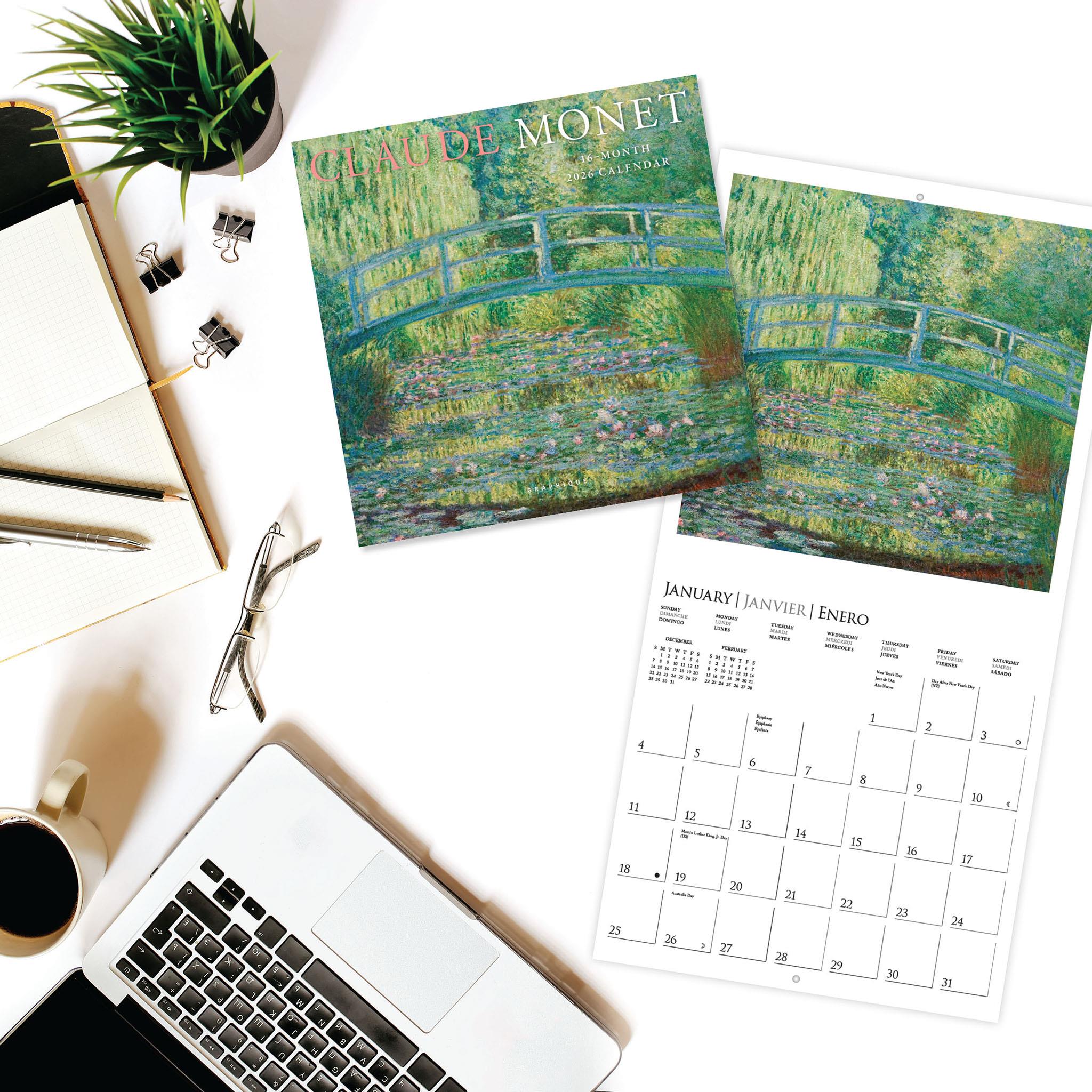 Monet 2026 Mini Calendar - Online Only