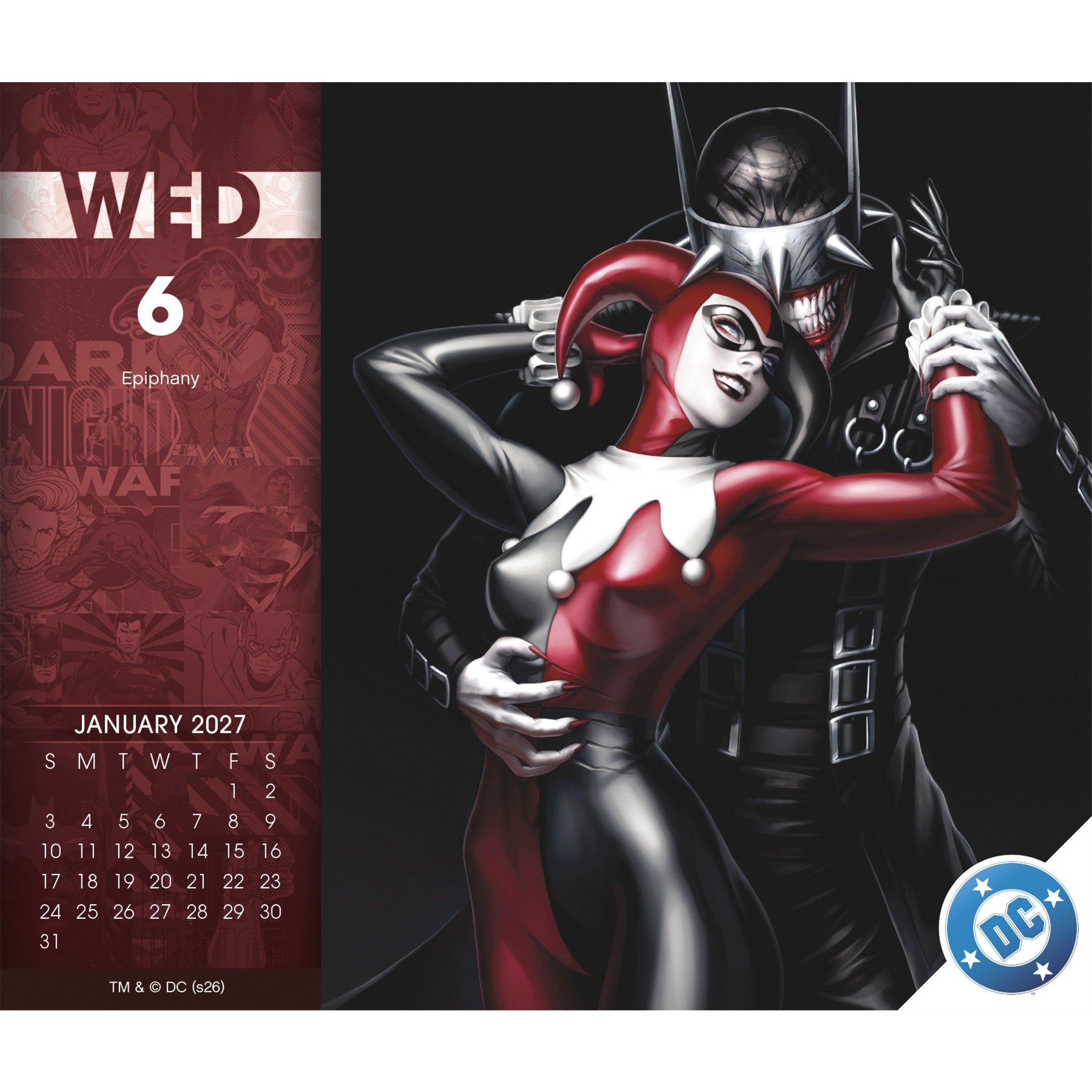 DC Comics 2027 Box Calendar - Online Only