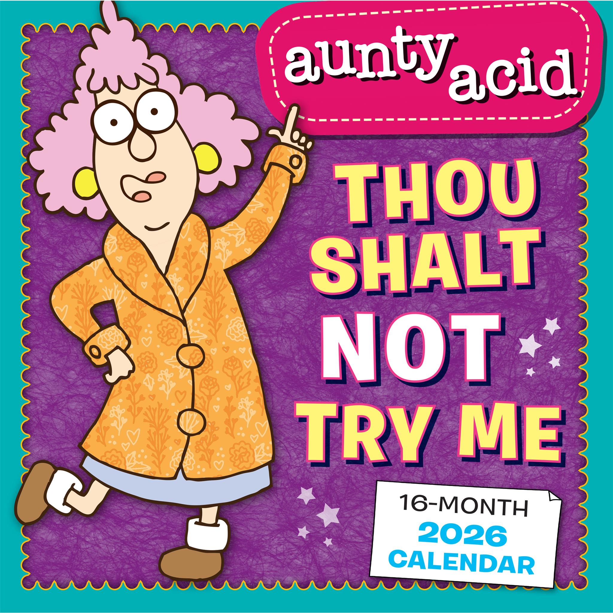 Calendrier mural Aunty Acid 2026 - Disponible uniquement en ligne