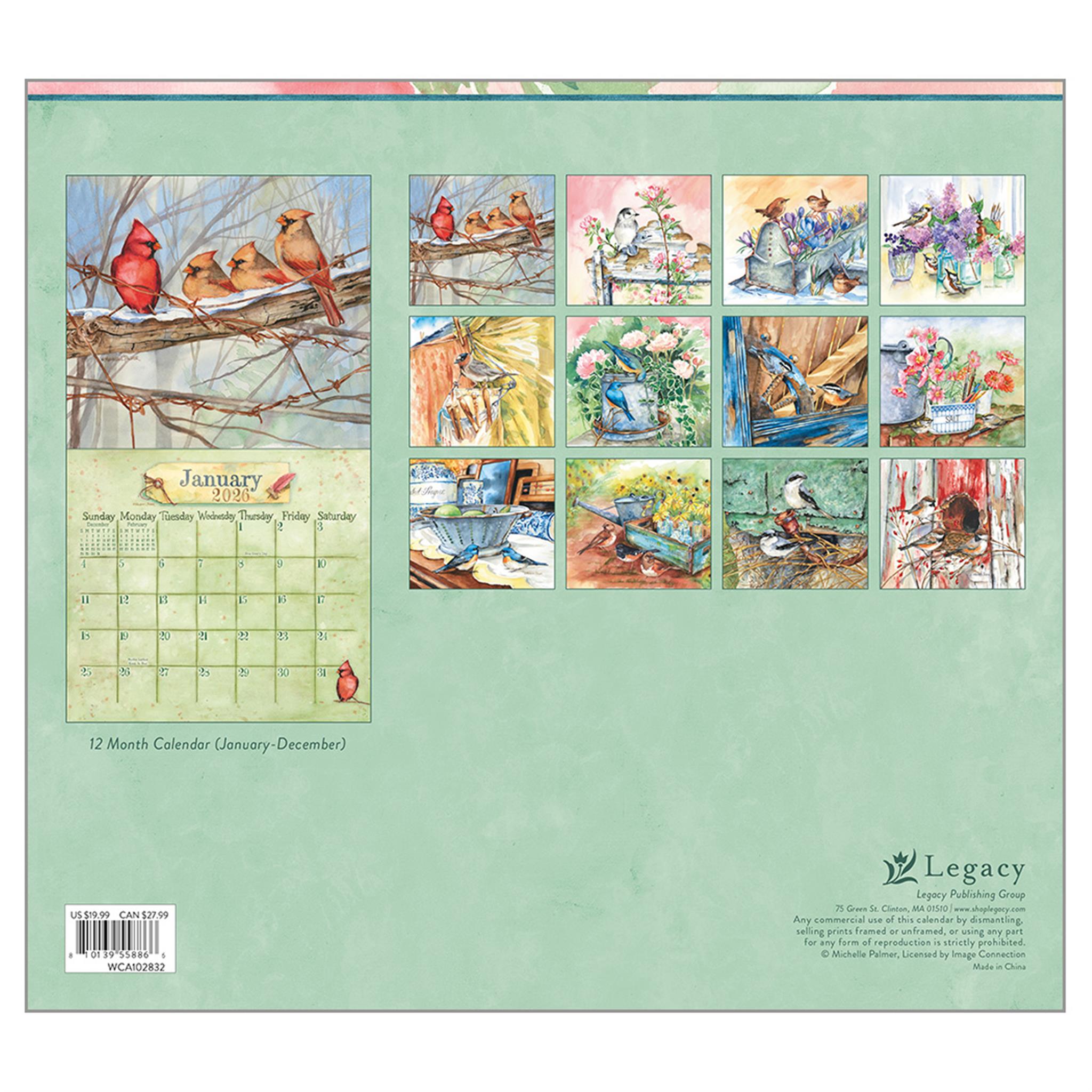 Calendrier mural de luxe 2026 « Outside My Window » - Disponible uniquement en ligne