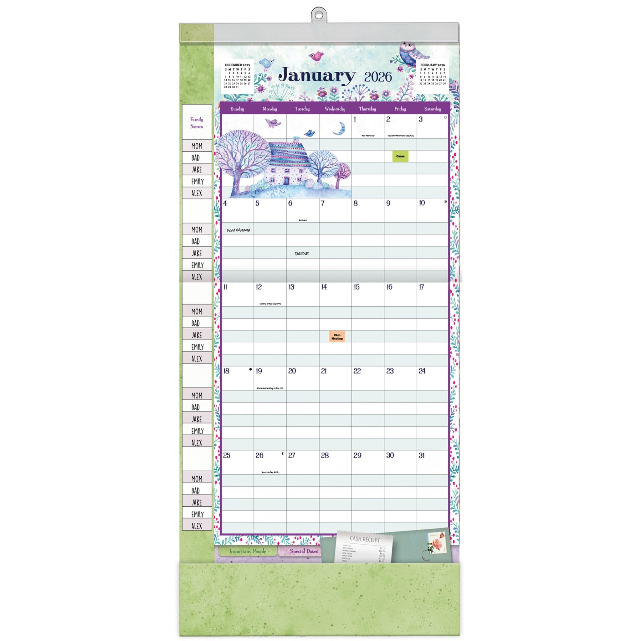 Calendrier mural 2025-2026 « Simplement reconnaissant » – Disponible uniquement en ligne