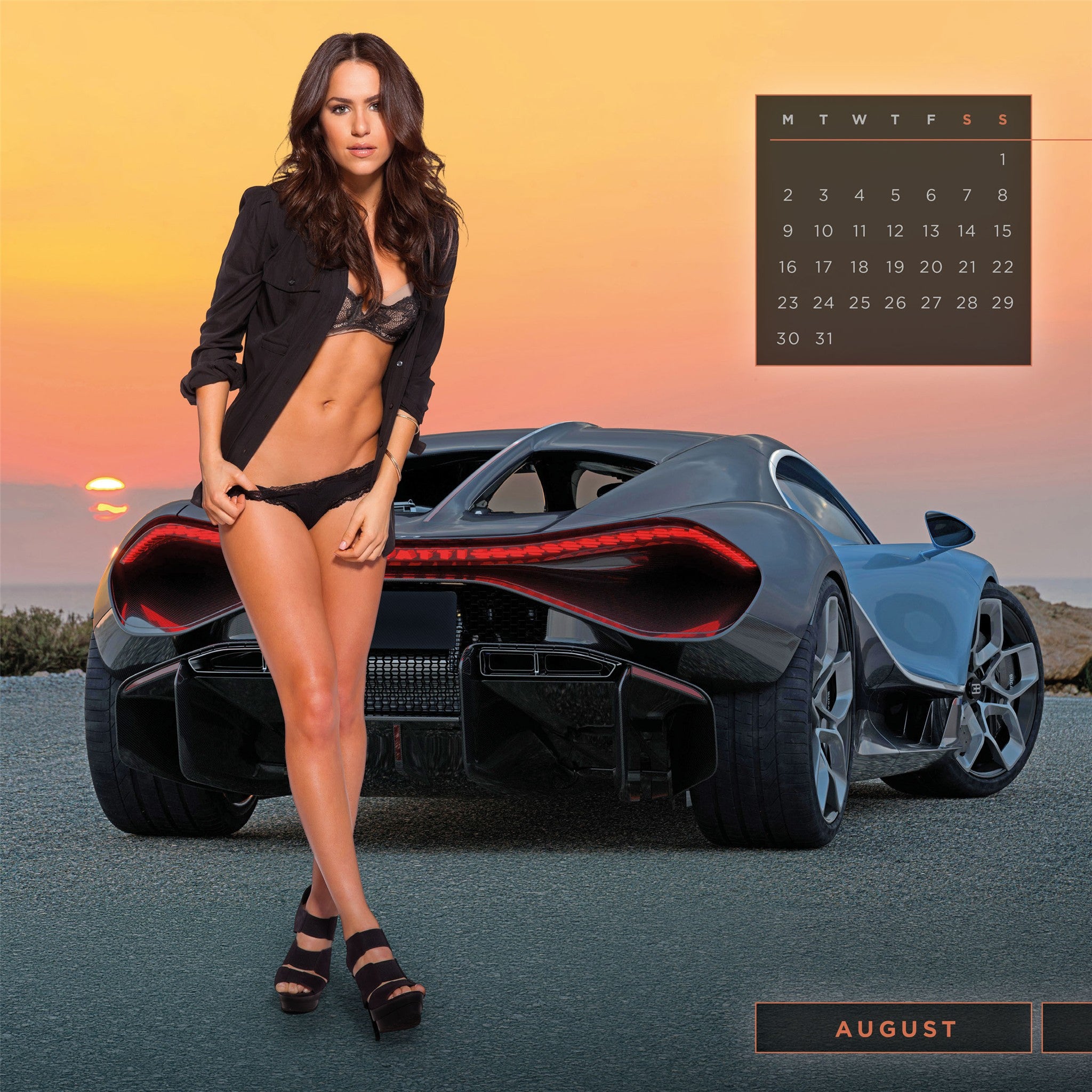 Girls and Cars 2027 Wall Calendar