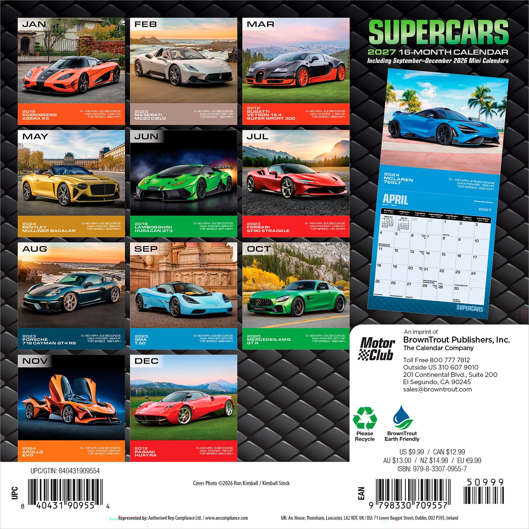 Supercars 2027 Mini Calendar