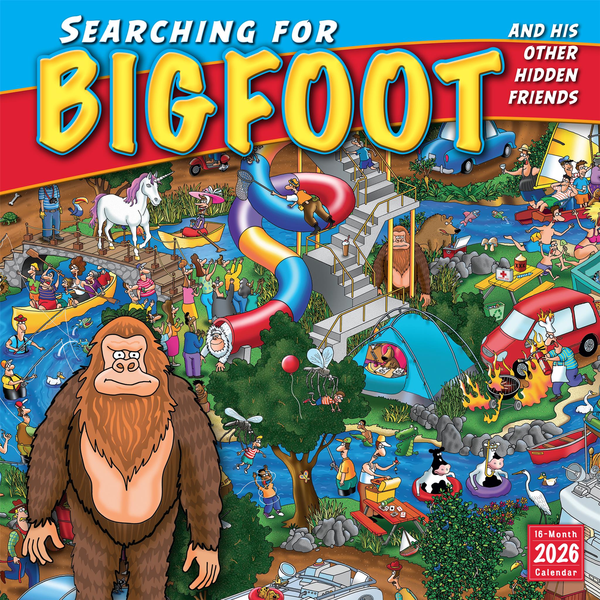 Calendrier mural 2026 : À la recherche du Bigfoot et de ses autres amis cachés