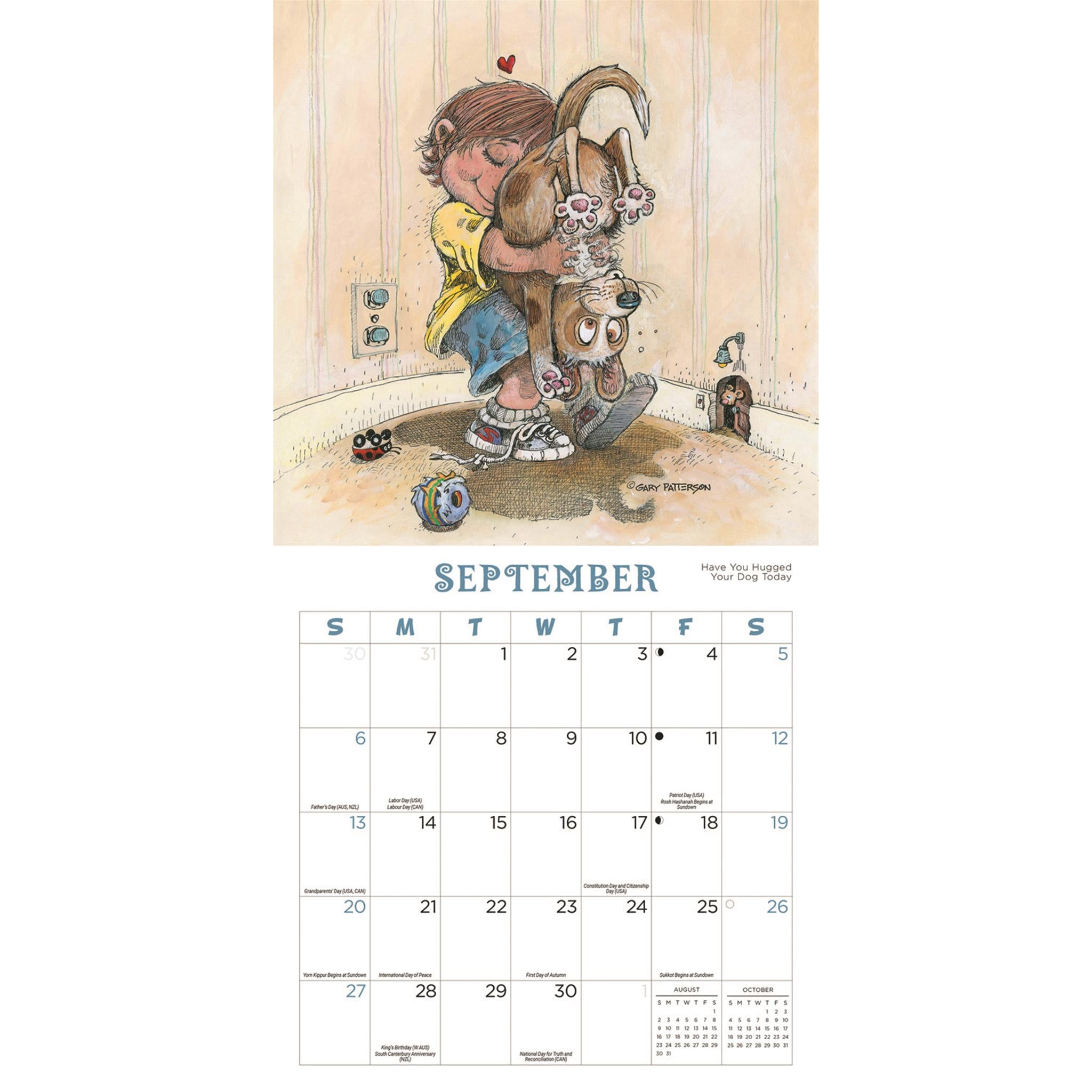 Calendrier magnétique miniature Gary Patterson Dogs 2026