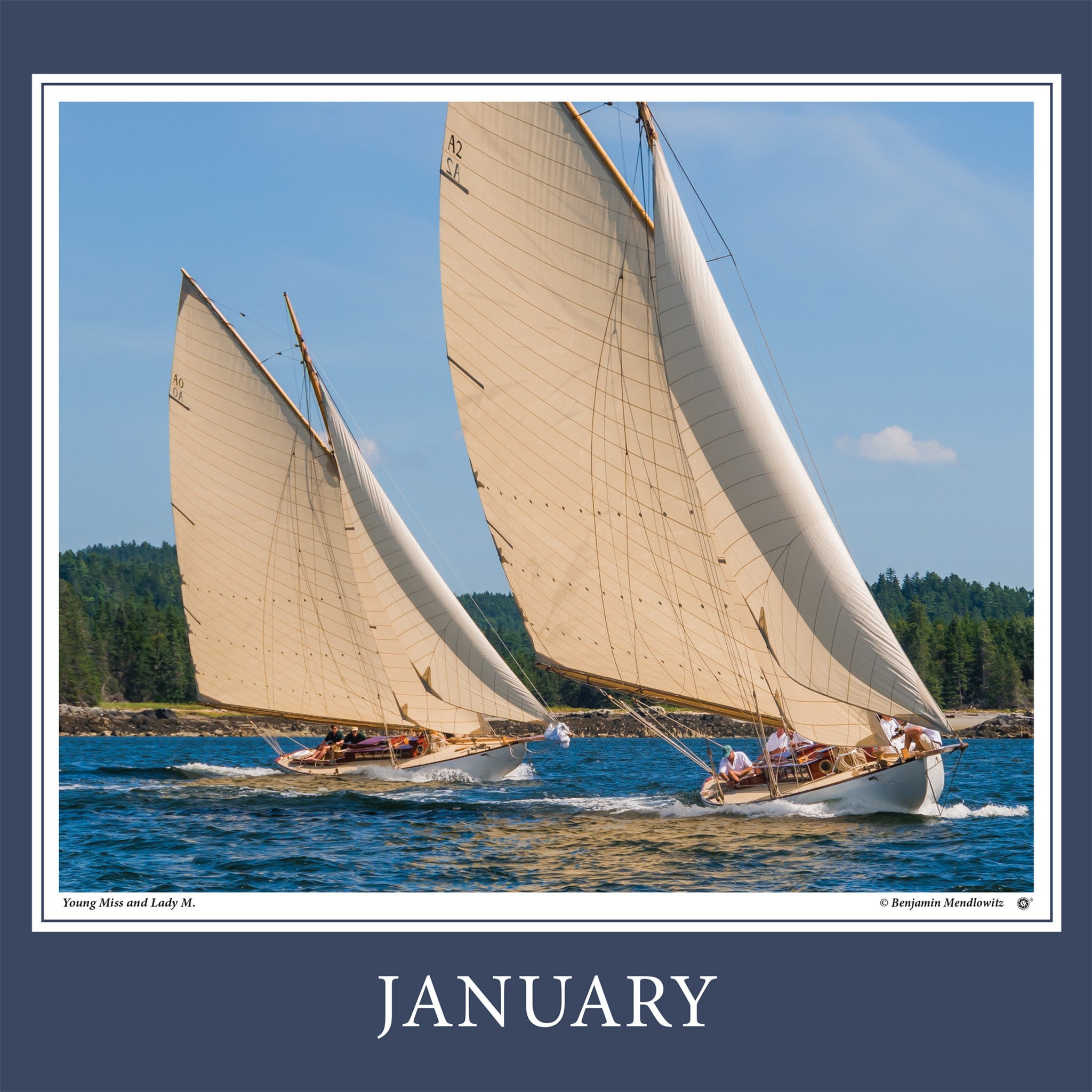 Wooden Boats 2027 Wall Calendar