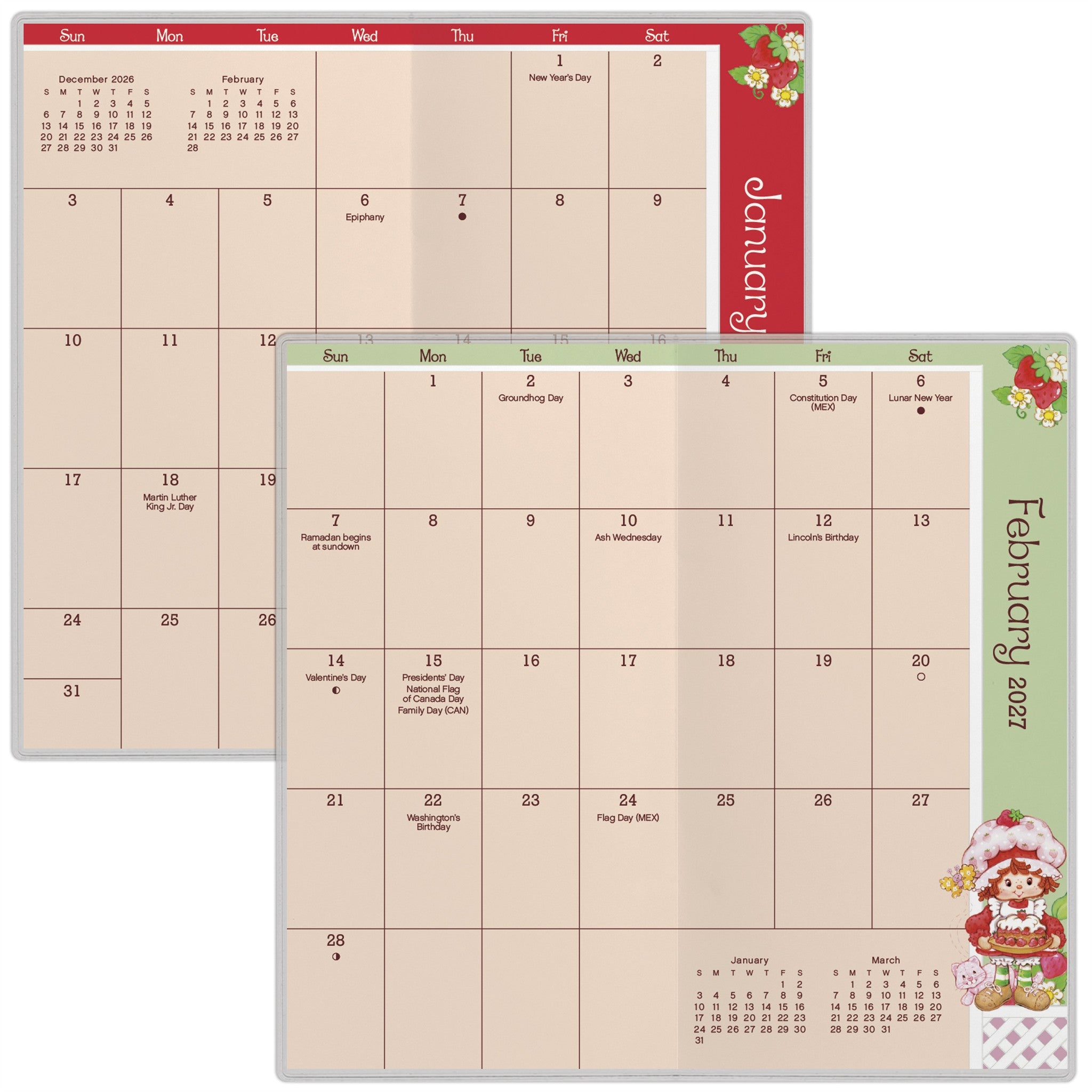Strawberry Shortcake 2027-2028 2-Year Pocket Planner