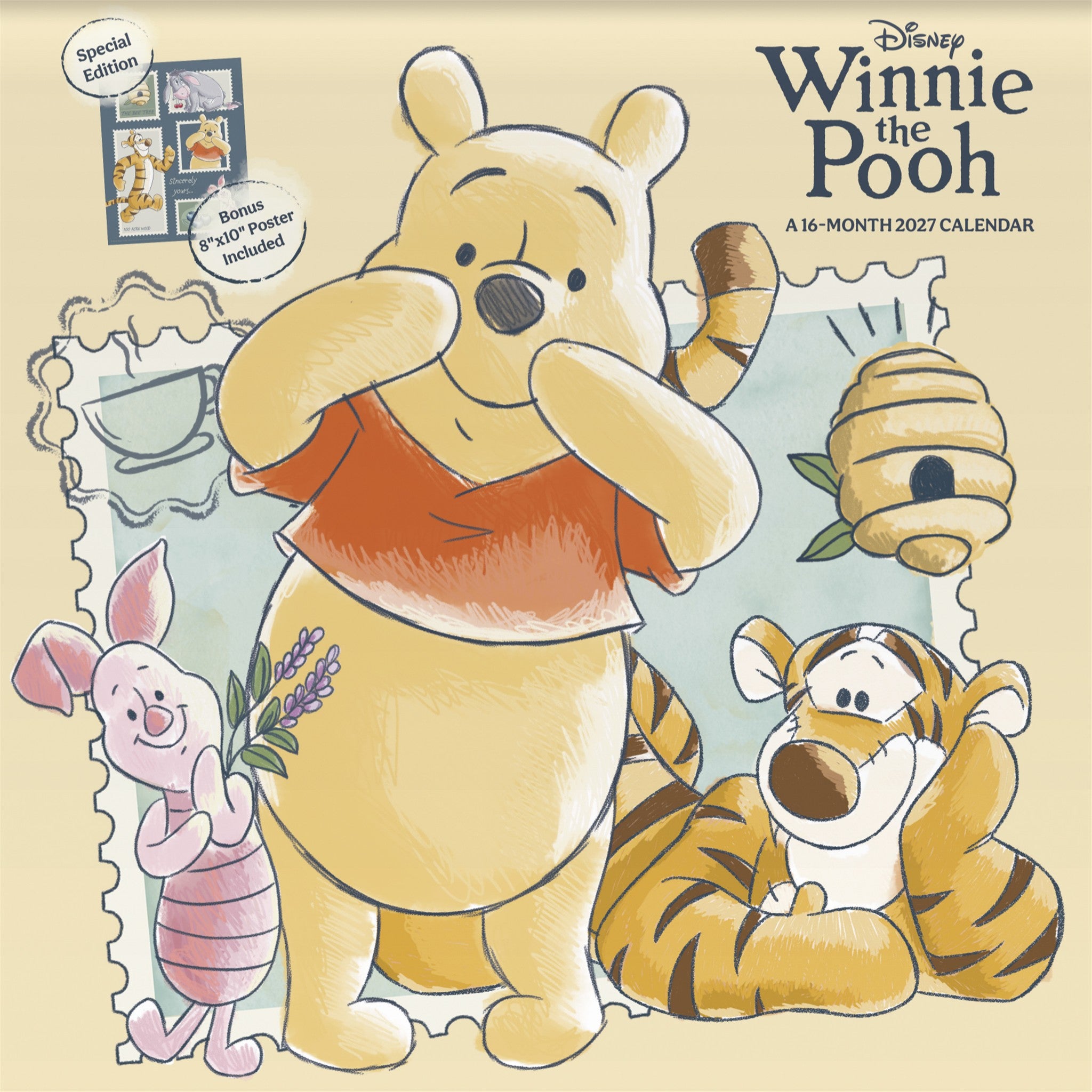 Winnie The Pooh Exclusive with Print 2027 Wall Calendar
