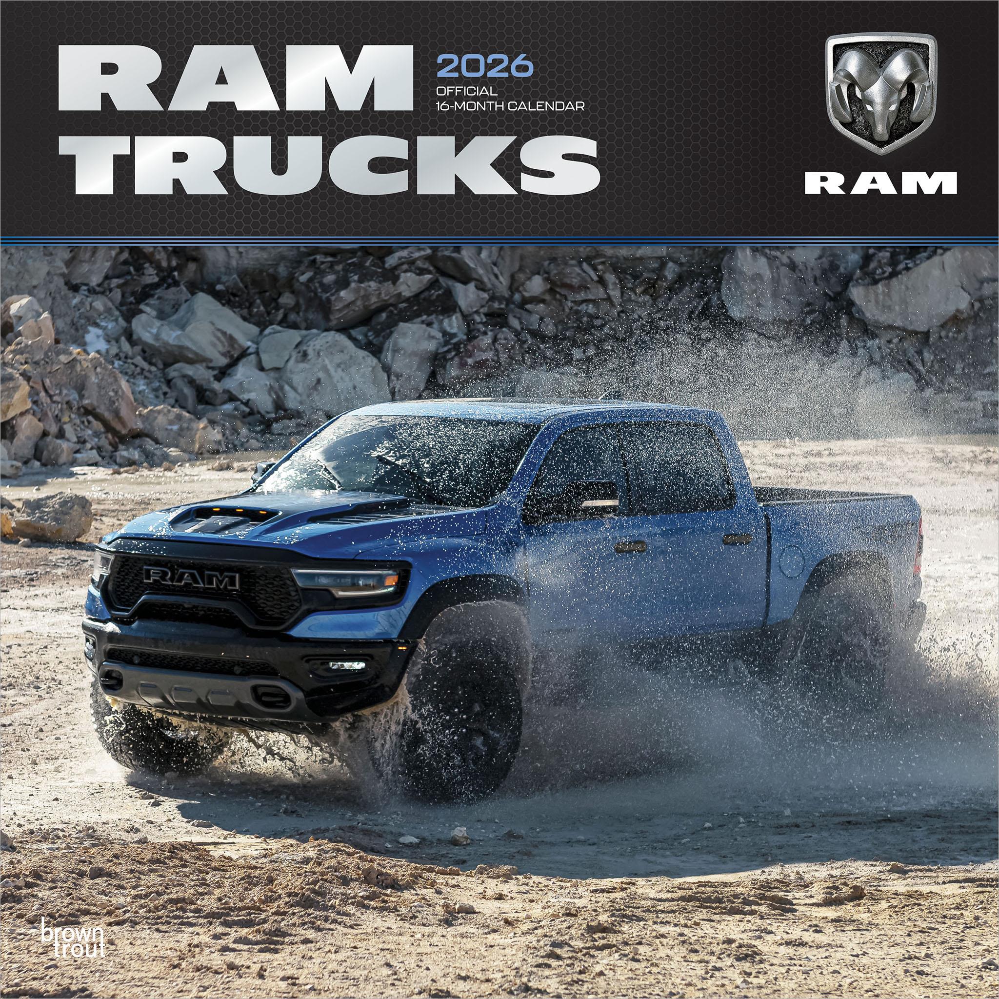 Calendrier mural Dodge Ram Trucks 2026