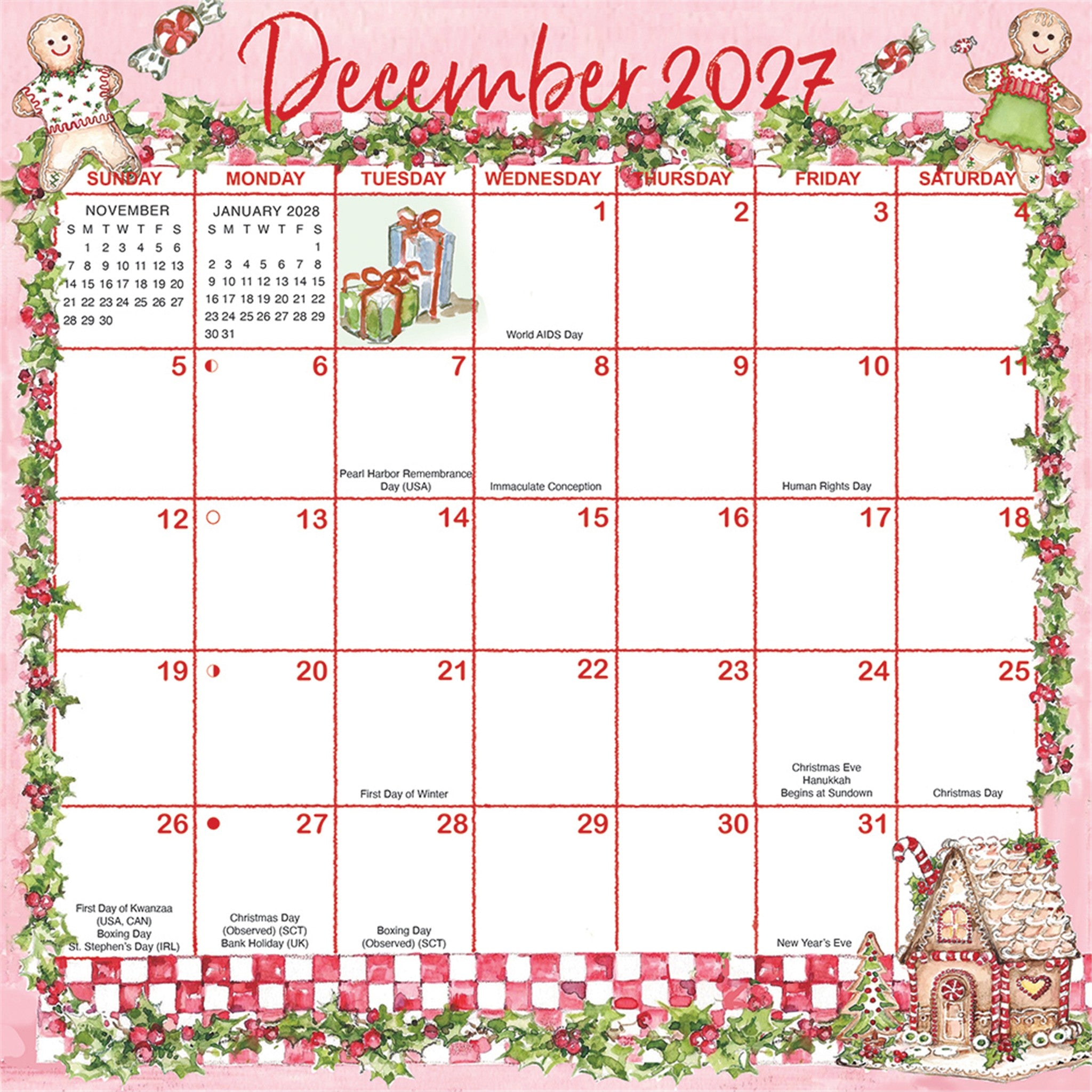 Joyful Seasons Magic Grip Exclusive 2026-2027 Mini Calendar