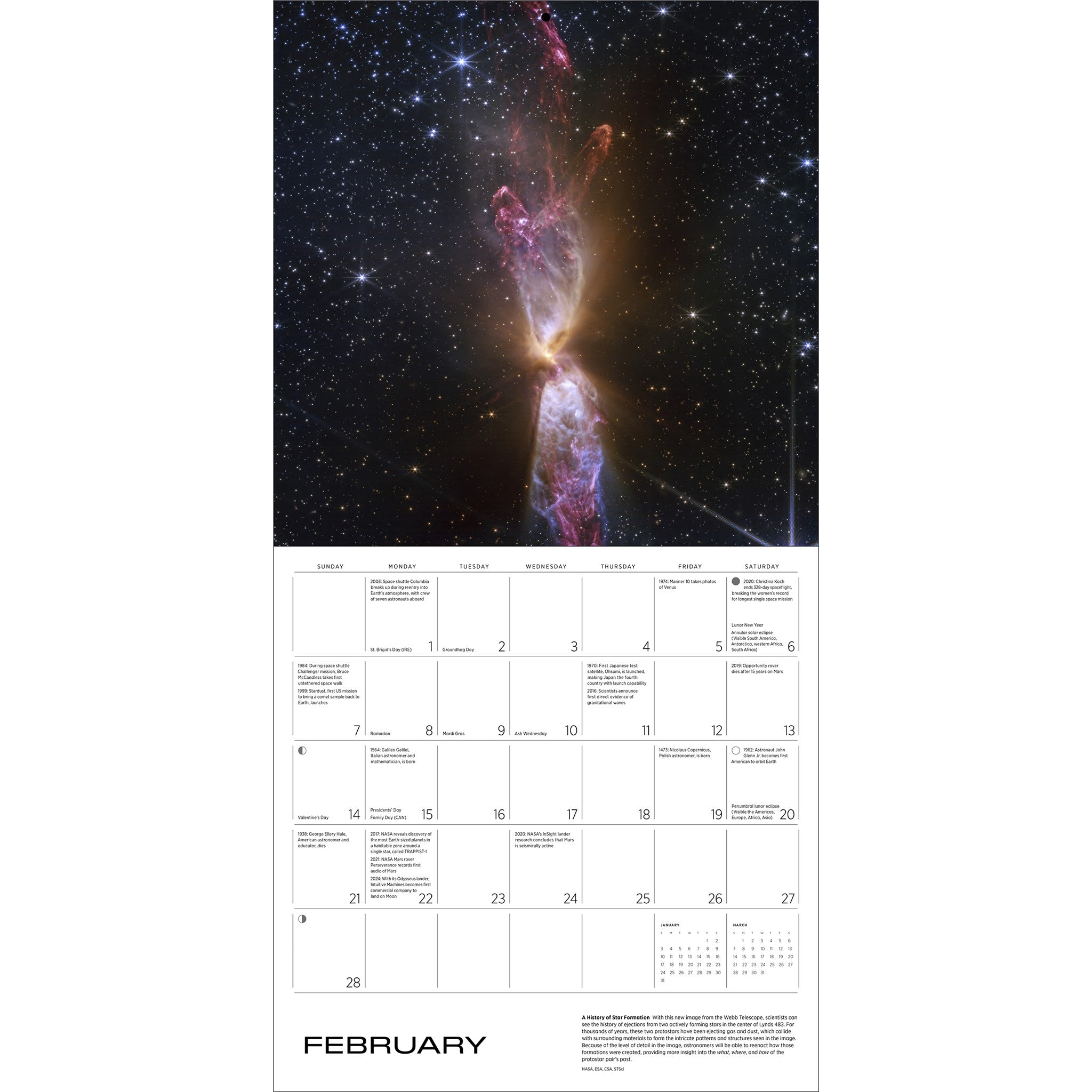Space Views Special Edition with Print 2027 Wall Calendar