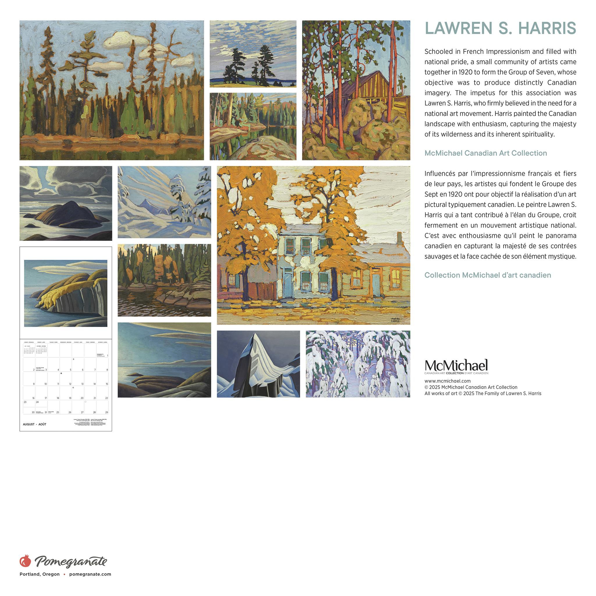 Calendrier mural Lawren S. Harris 2026