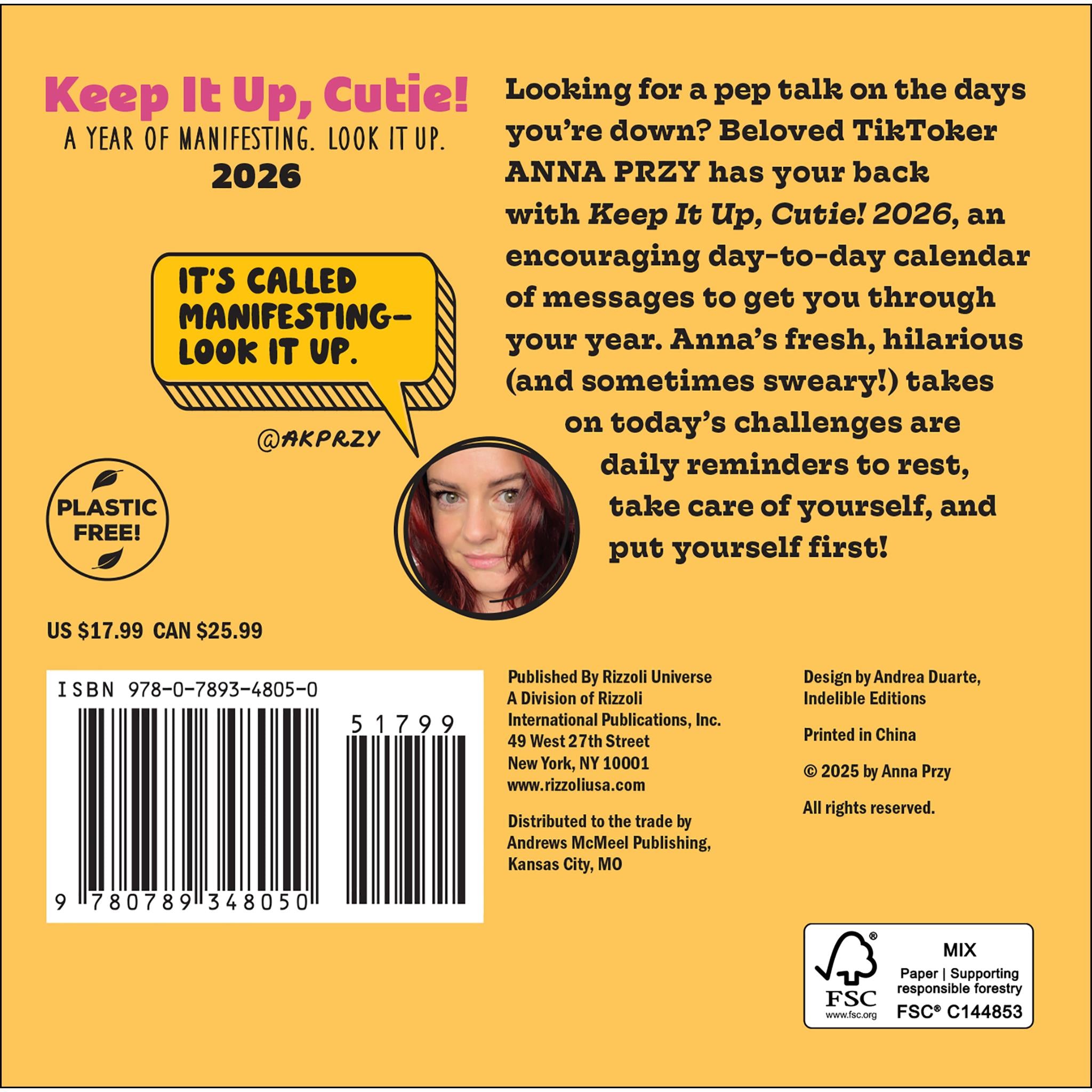 Continue comme ça, ma belle ! Calendrier 2026 en boîte - Disponible uniquement en ligne