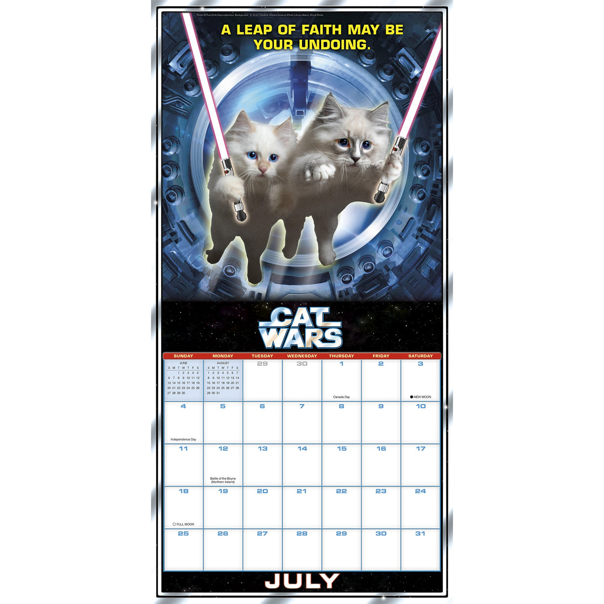 Calendrier mural Cat Wars 2027
