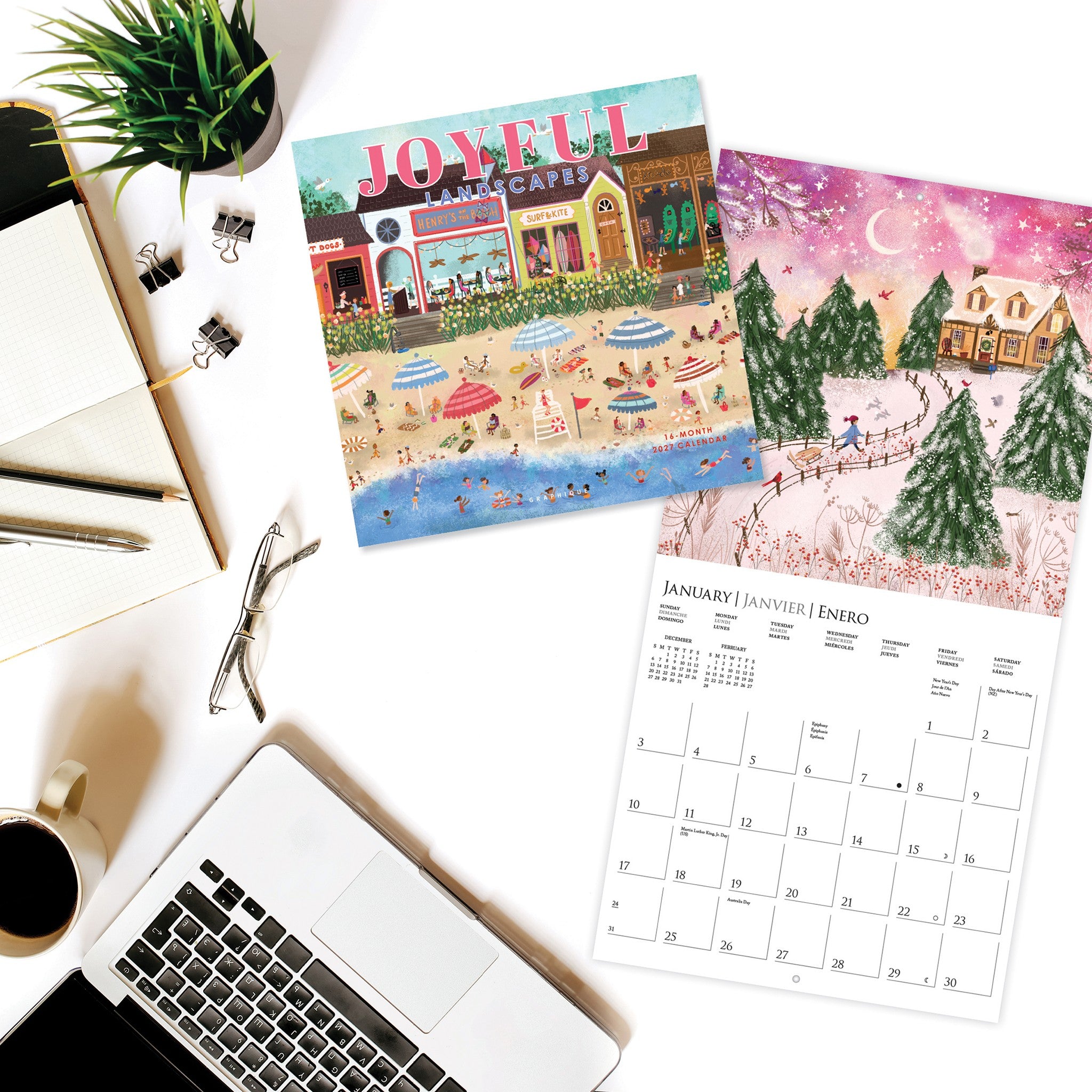 Joyful Landscapes 2027 Wall Calendar