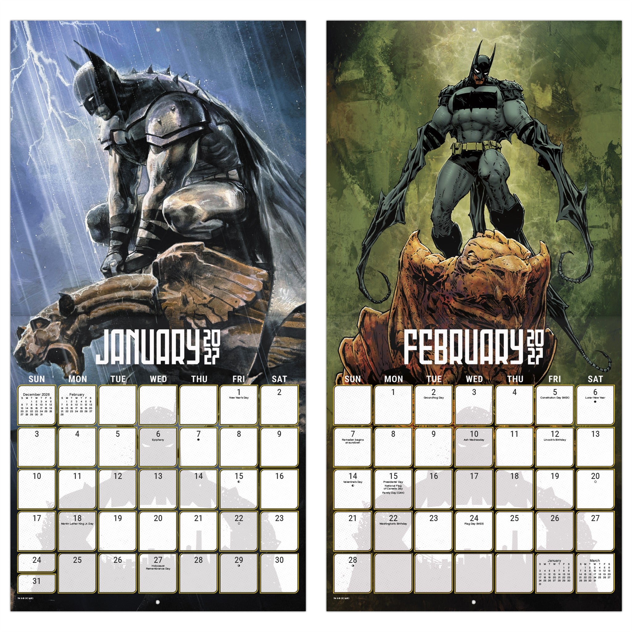 The Batman - Calendrier mural 2027
