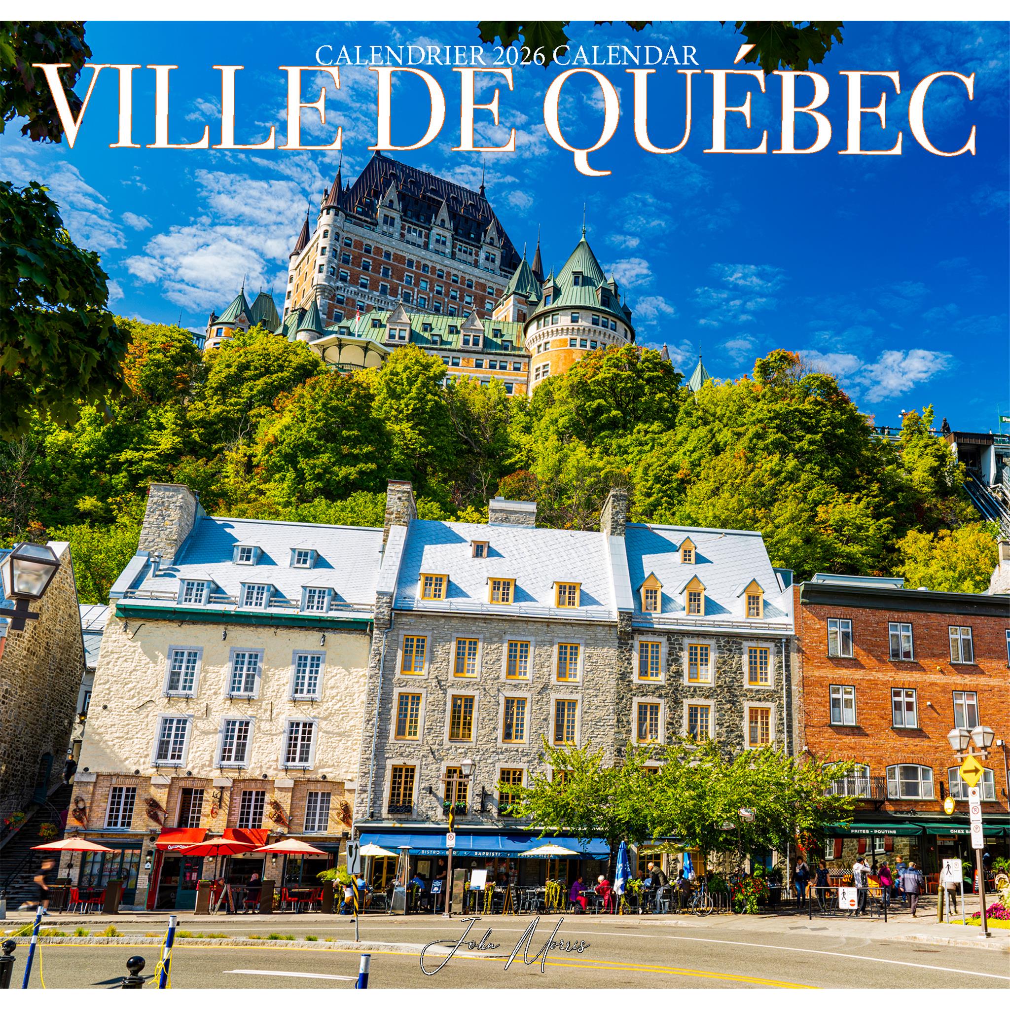 Calendrier mural de la ville de Québec 2026 (français)