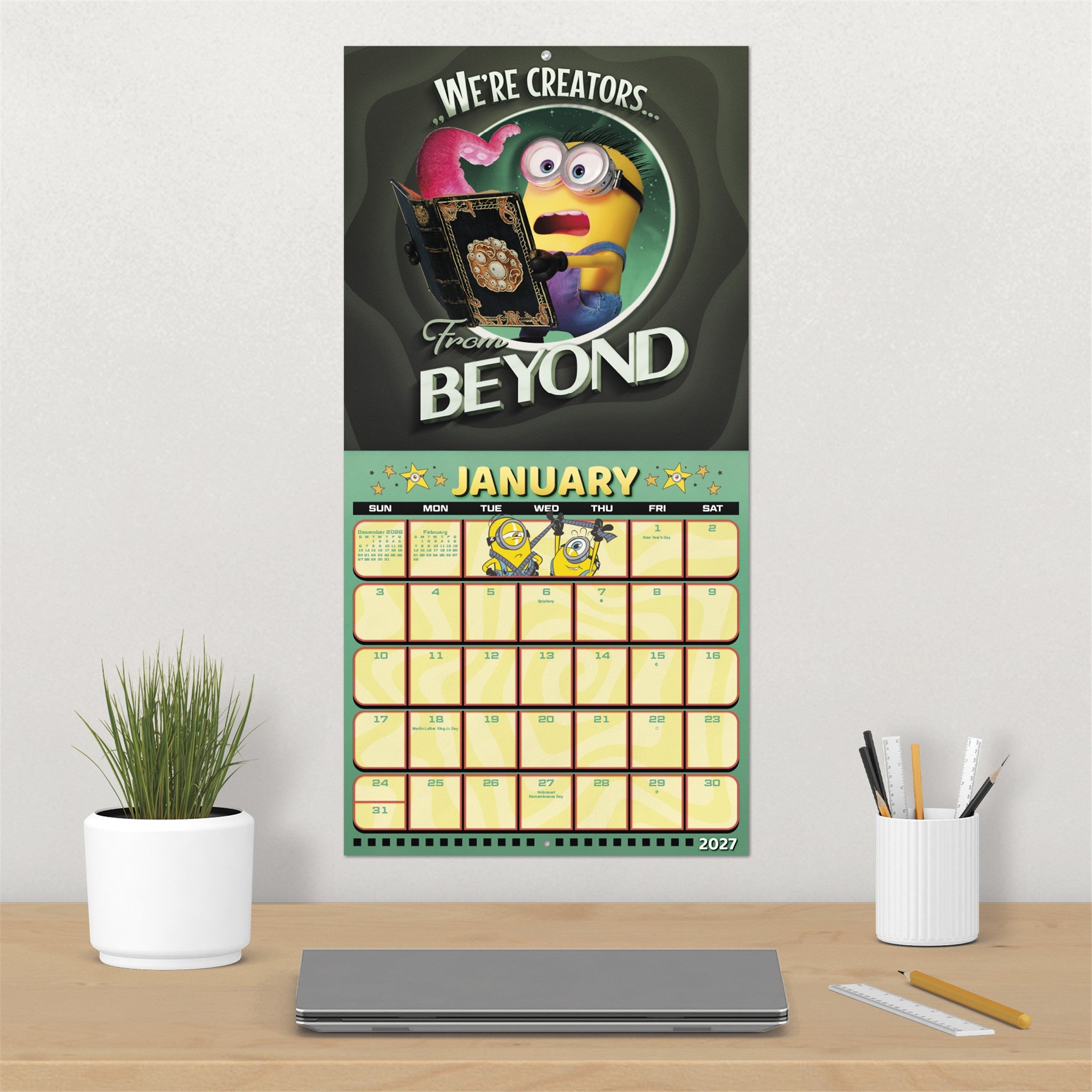 Minions and Monsters 2027 Wall Calendar