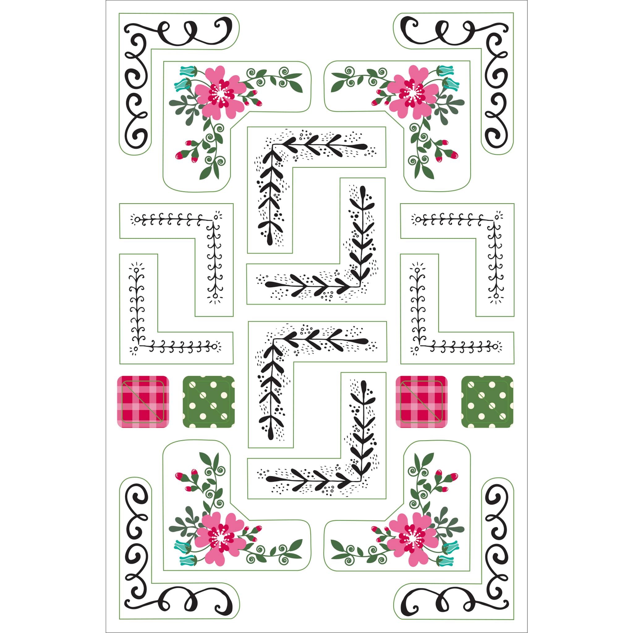 Bordures, cadres, autocollants pour agenda